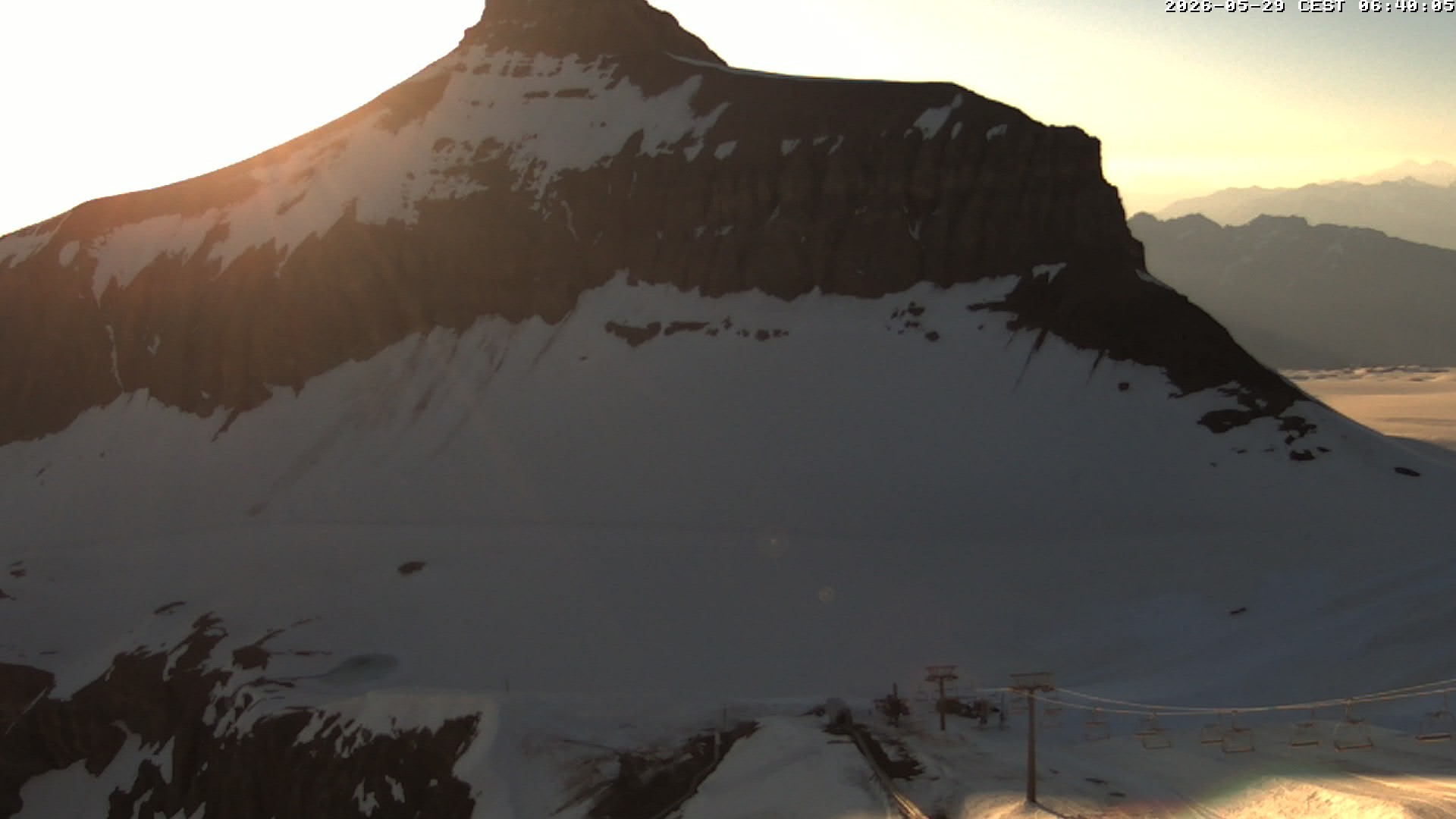 Archiv Foto Webcam Glacier 3000: Scex Rouge Alpine Coaster