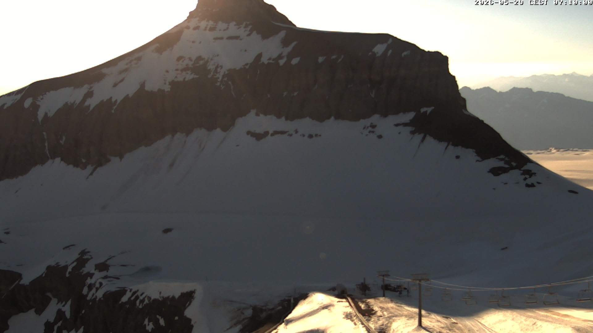 Archiv Foto Webcam Glacier 3000: Scex Rouge Alpine Coaster