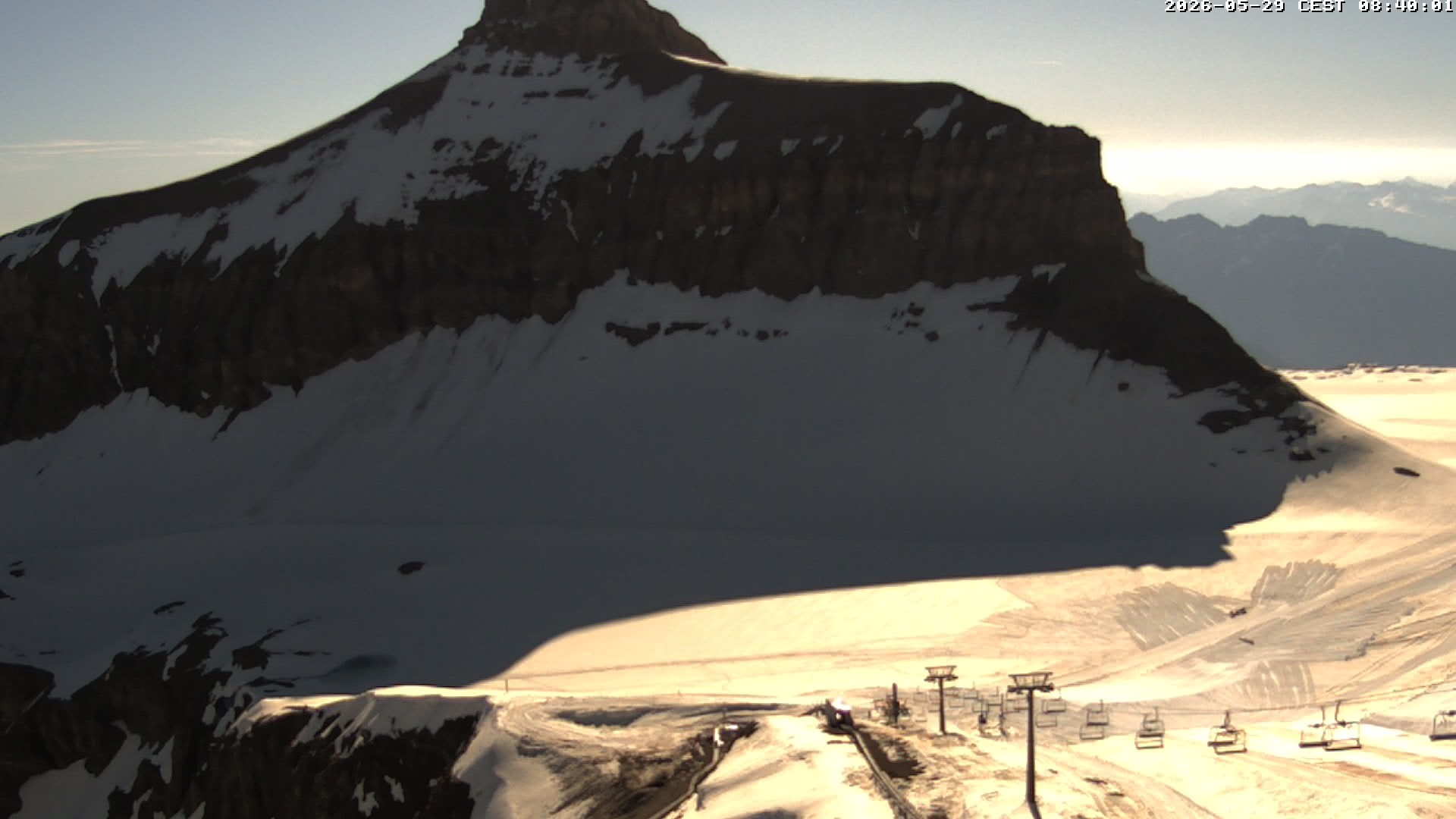 Archiv Foto Webcam Glacier 3000: Scex Rouge Alpine Coaster
