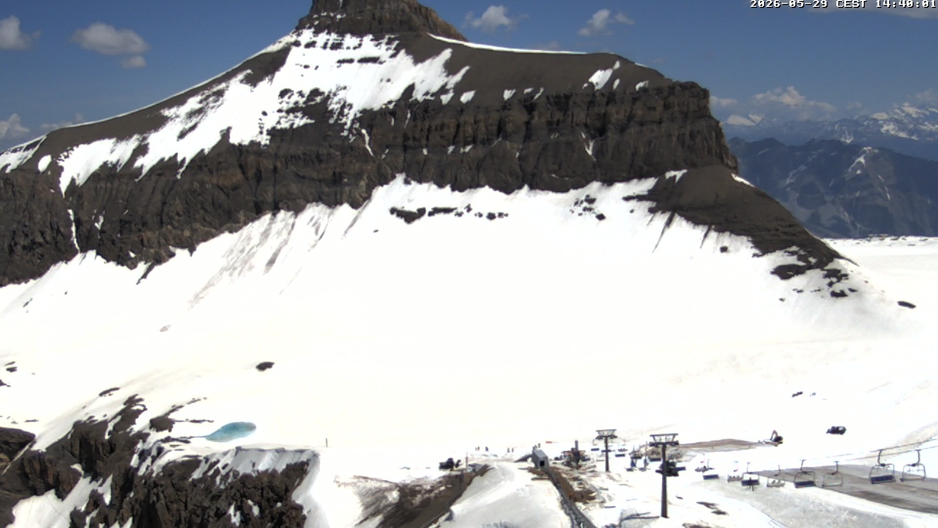 Archiv Foto Webcam Glacier 3000: Scex Rouge Alpine Coaster
