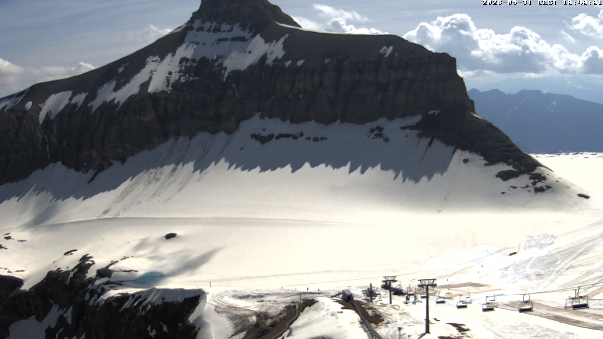Archiv Foto Webcam Glacier 3000: Scex Rouge Alpine Coaster