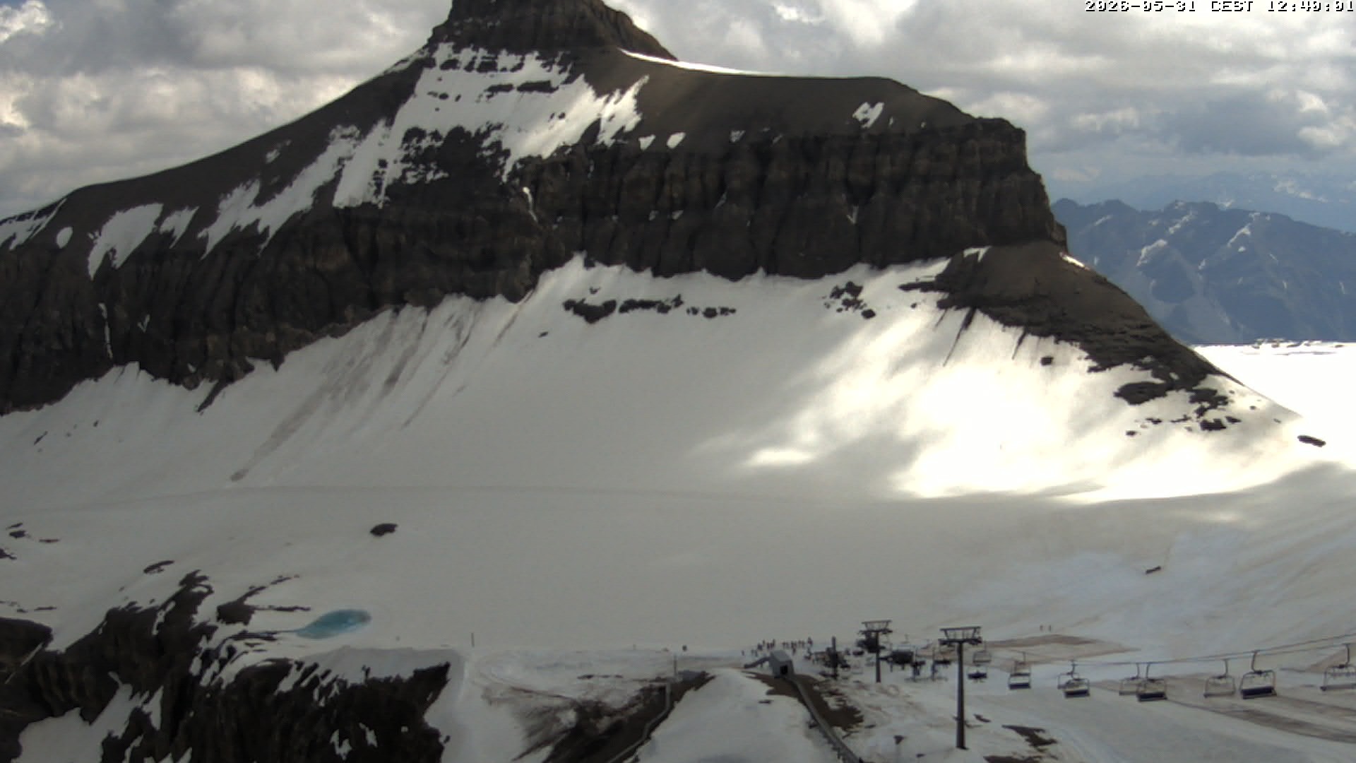 Archiv Foto Webcam Glacier 3000: Scex Rouge Alpine Coaster