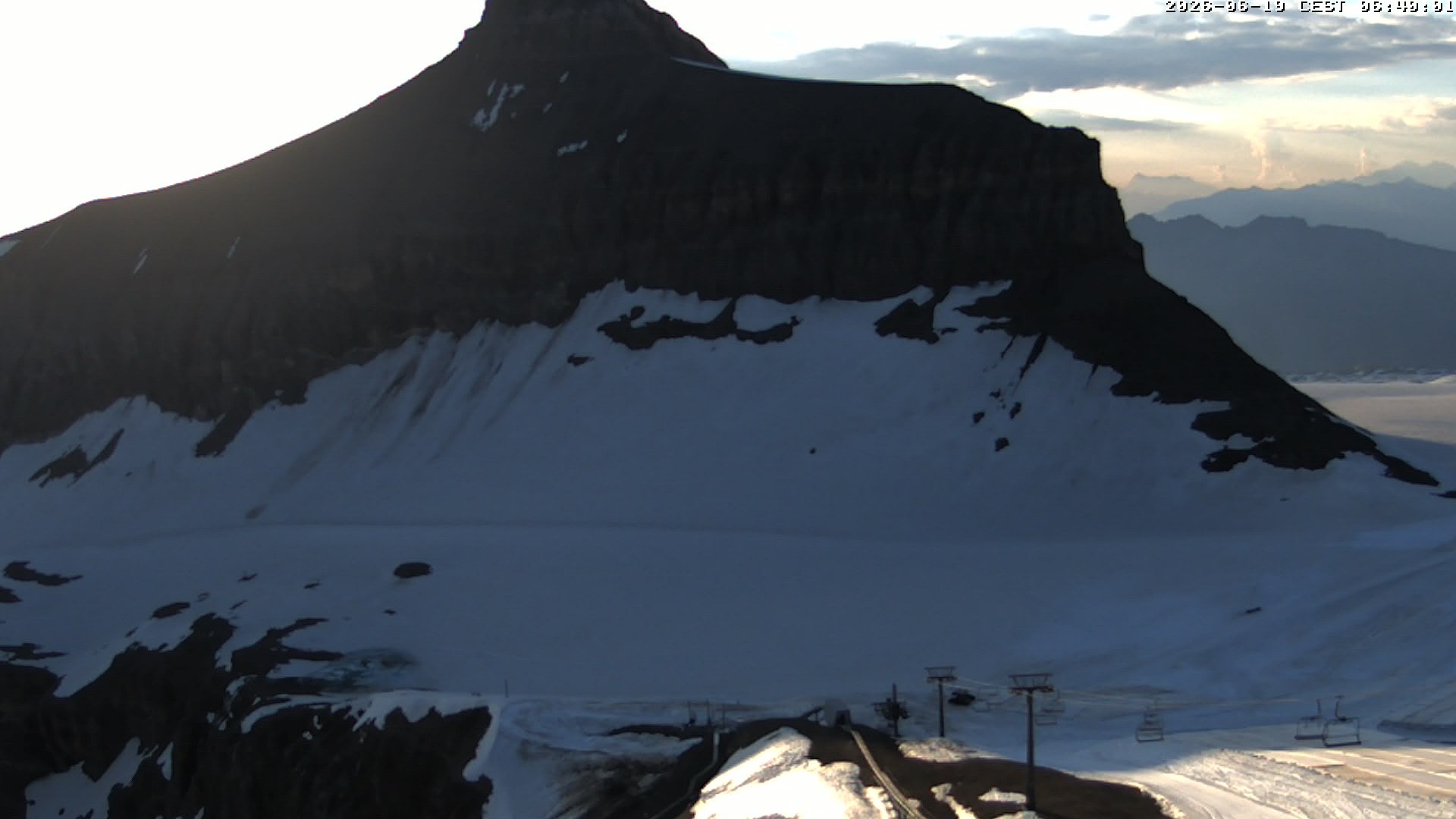 Archiv Foto Webcam Glacier 3000: Scex Rouge Alpine Coaster