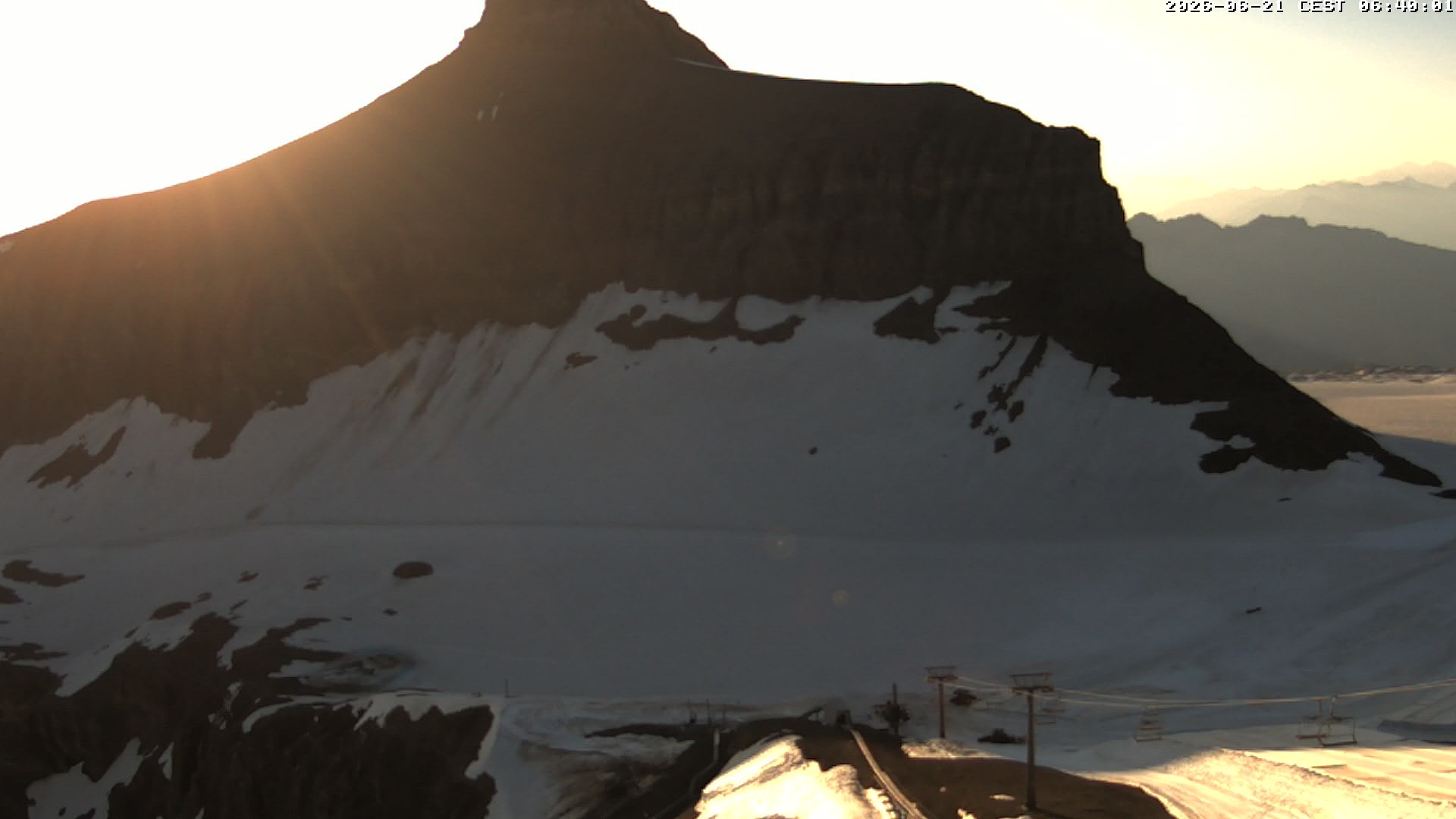 Archiv Foto Webcam Glacier 3000: Scex Rouge Alpine Coaster