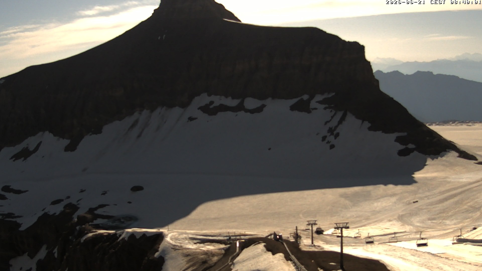 Archiv Foto Webcam Glacier 3000: Scex Rouge Alpine Coaster