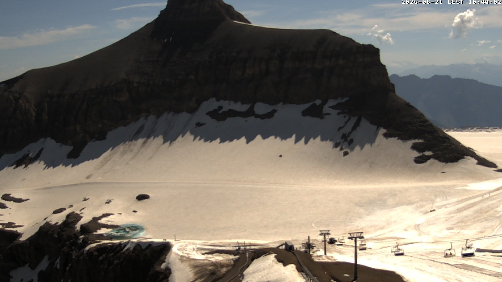 Archiv Foto Webcam Glacier 3000: Scex Rouge Alpine Coaster