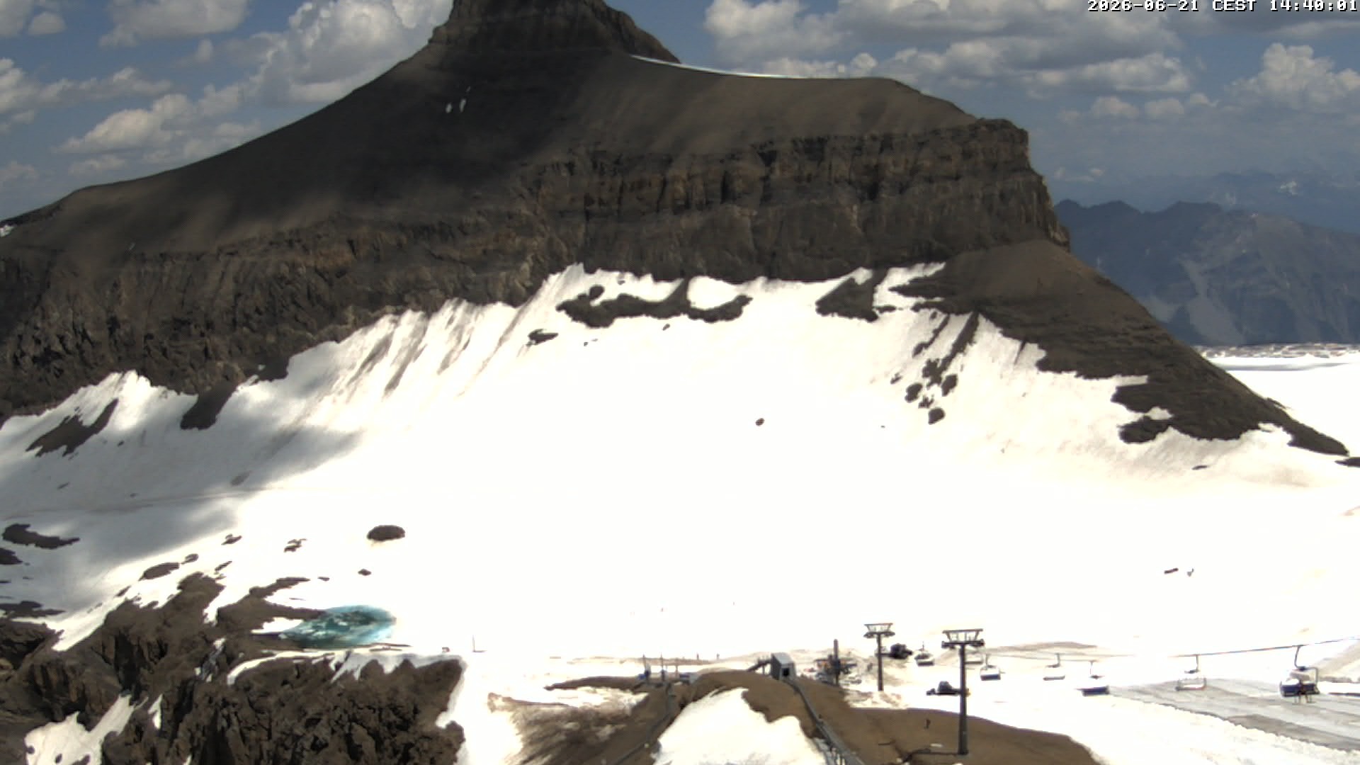 Archiv Foto Webcam Glacier 3000: Scex Rouge Alpine Coaster
