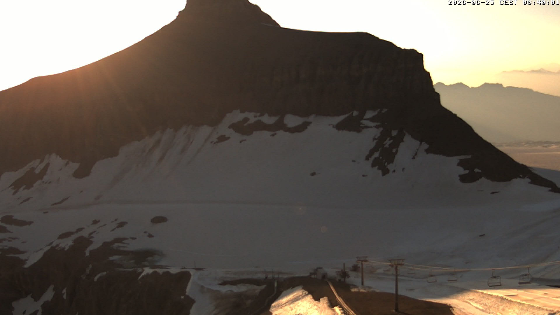 Archiv Foto Webcam Glacier 3000: Scex Rouge Alpine Coaster