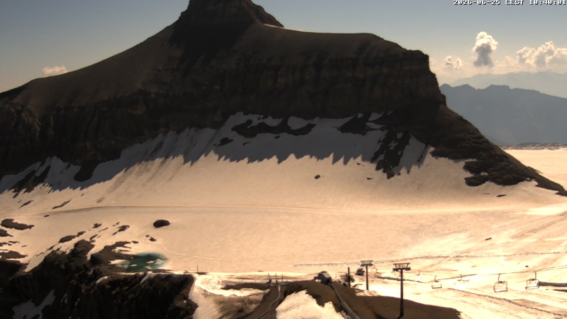Archiv Foto Webcam Glacier 3000: Scex Rouge Alpine Coaster