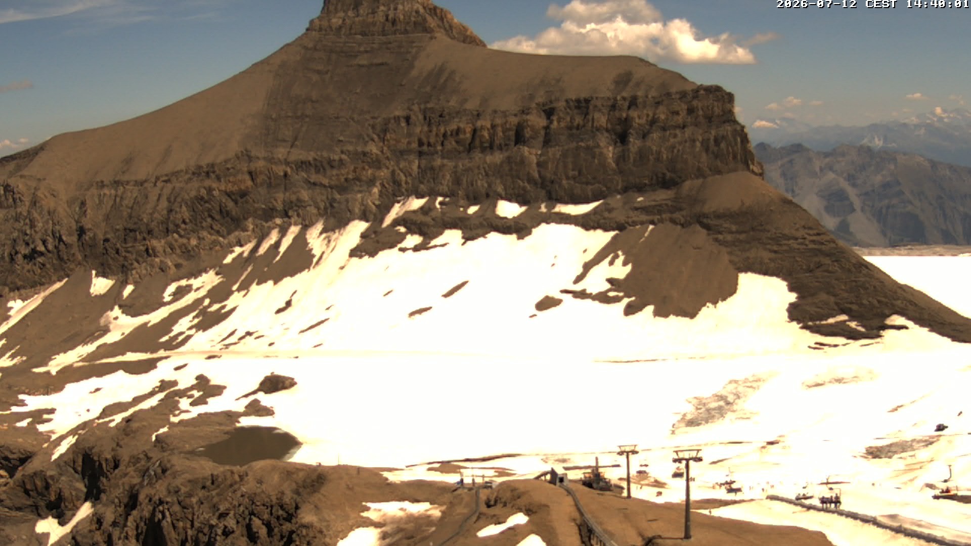Archiv Foto Webcam Glacier 3000: Scex Rouge Alpine Coaster