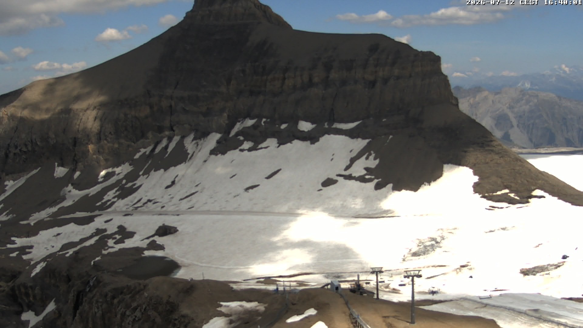Archiv Foto Webcam Glacier 3000: Scex Rouge Alpine Coaster