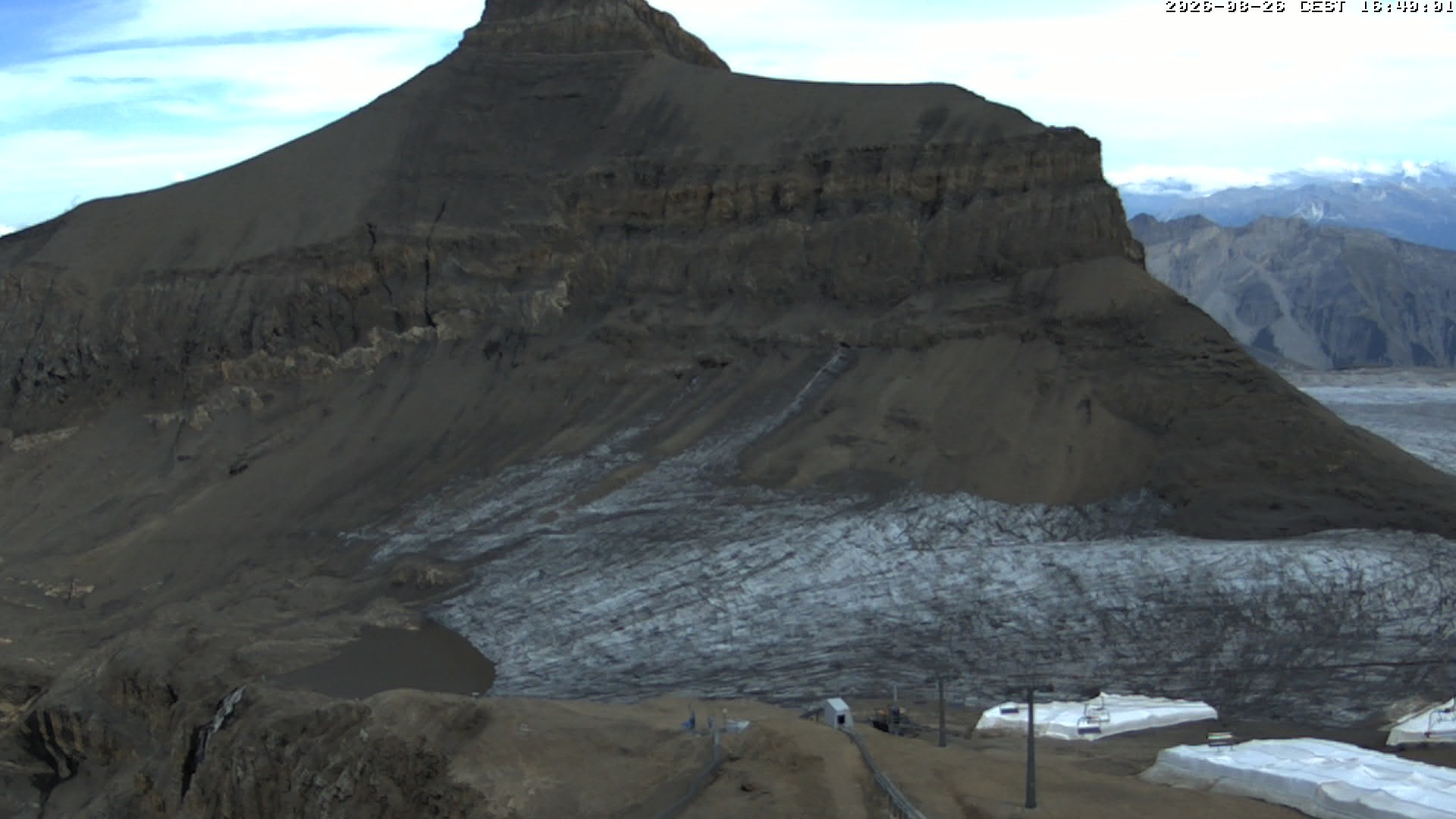 Archived image Webcam Alpin Coaster Scex Rouge at Glacier 3000