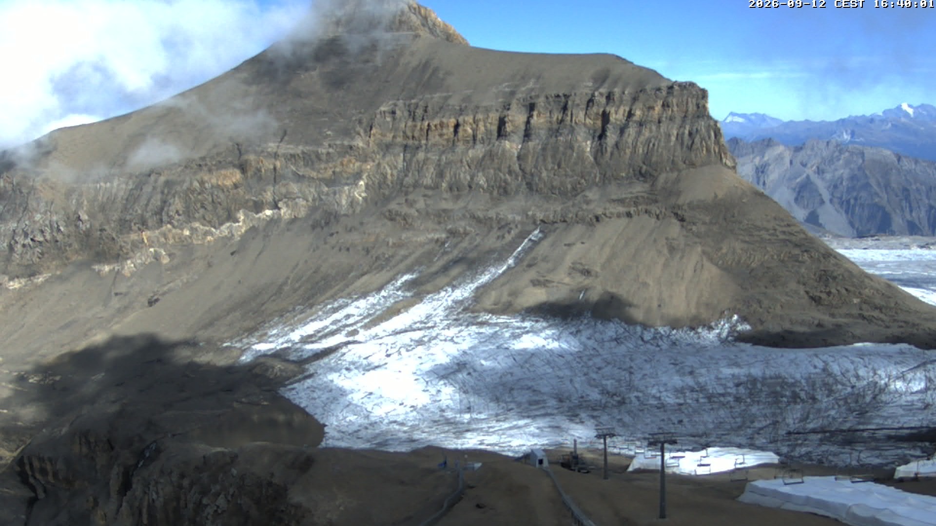 Archived image Webcam Alpin Coaster Scex Rouge at Glacier 3000