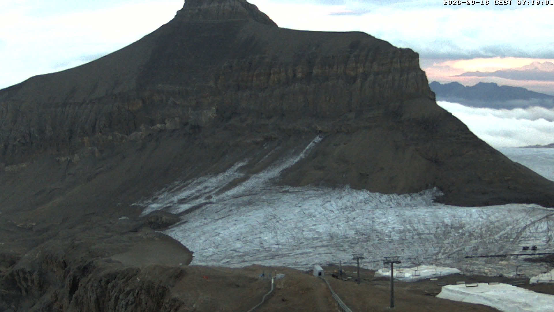 Archiv Foto Webcam Glacier 3000: Scex Rouge Alpine Coaster