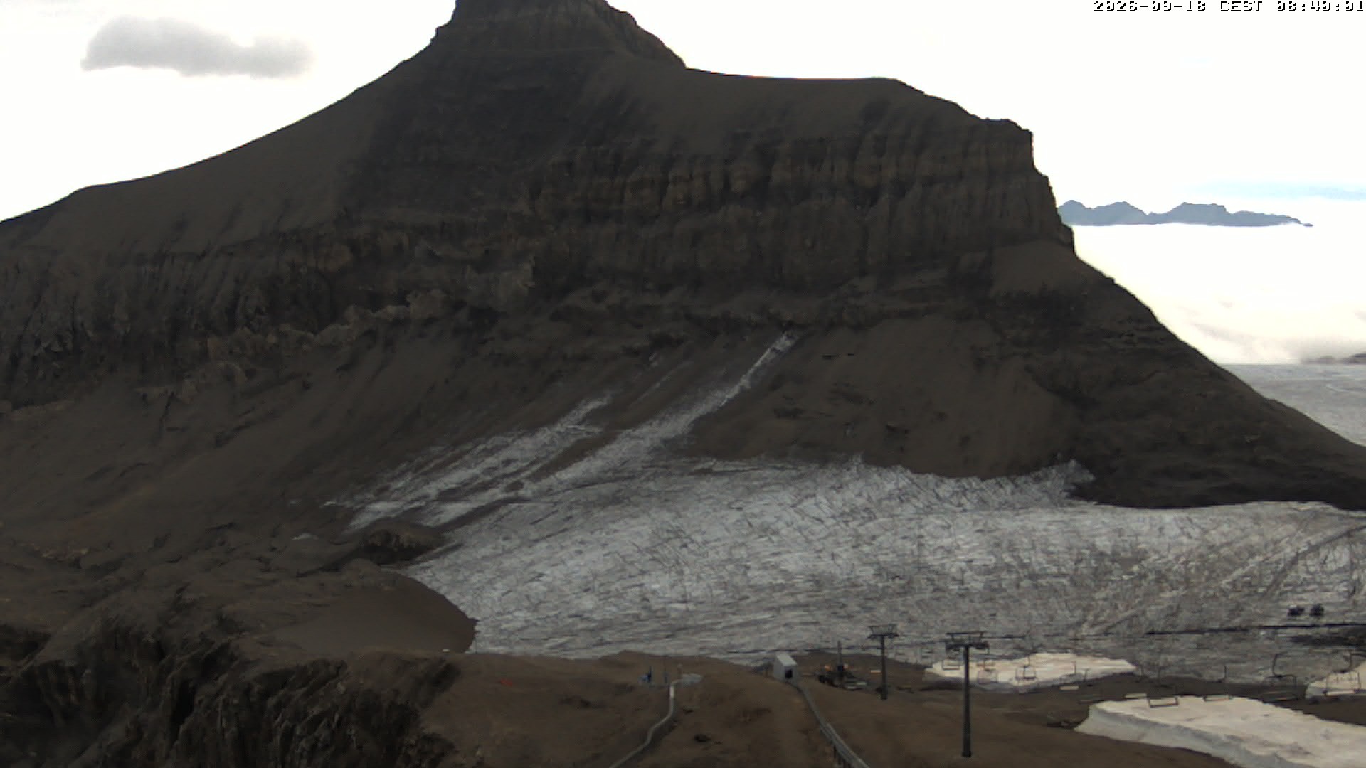 Archiv Foto Webcam Glacier 3000: Scex Rouge Alpine Coaster
