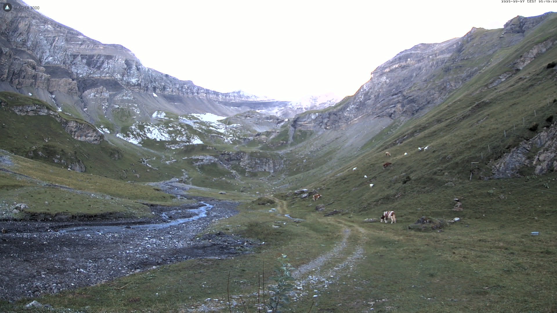 Archiv Foto Webcam Glacier 3000 Oldenalp – Oldenegg