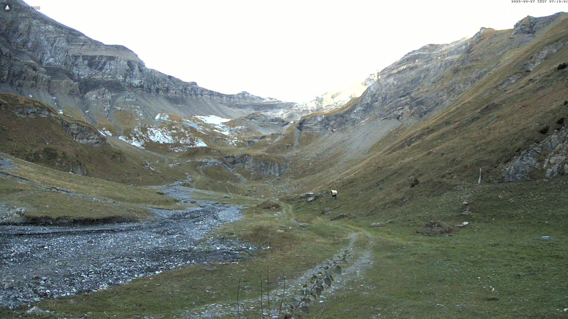 Archiv Foto Webcam Glacier 3000 Oldenalp – Oldenegg