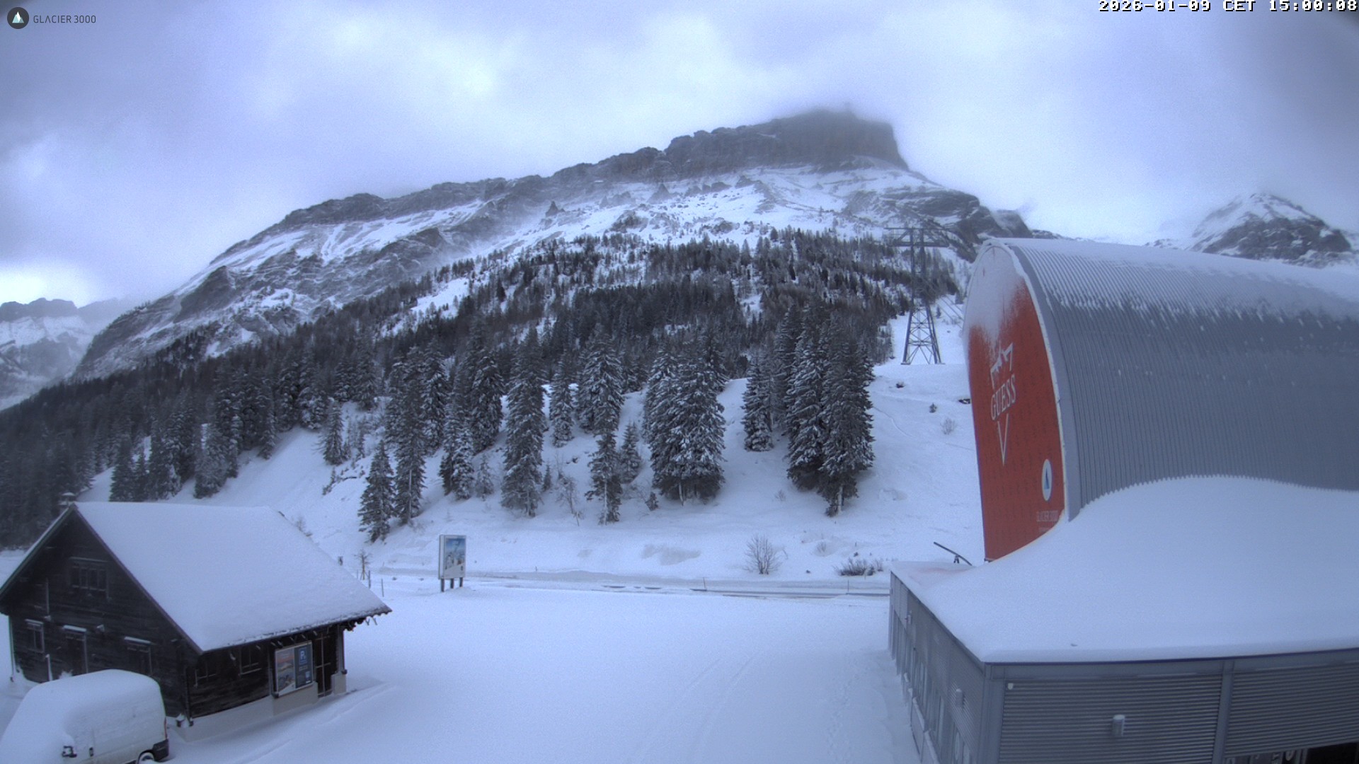 Archiv Foto Webcam Glacier 3000: Col du Pillon Talstation