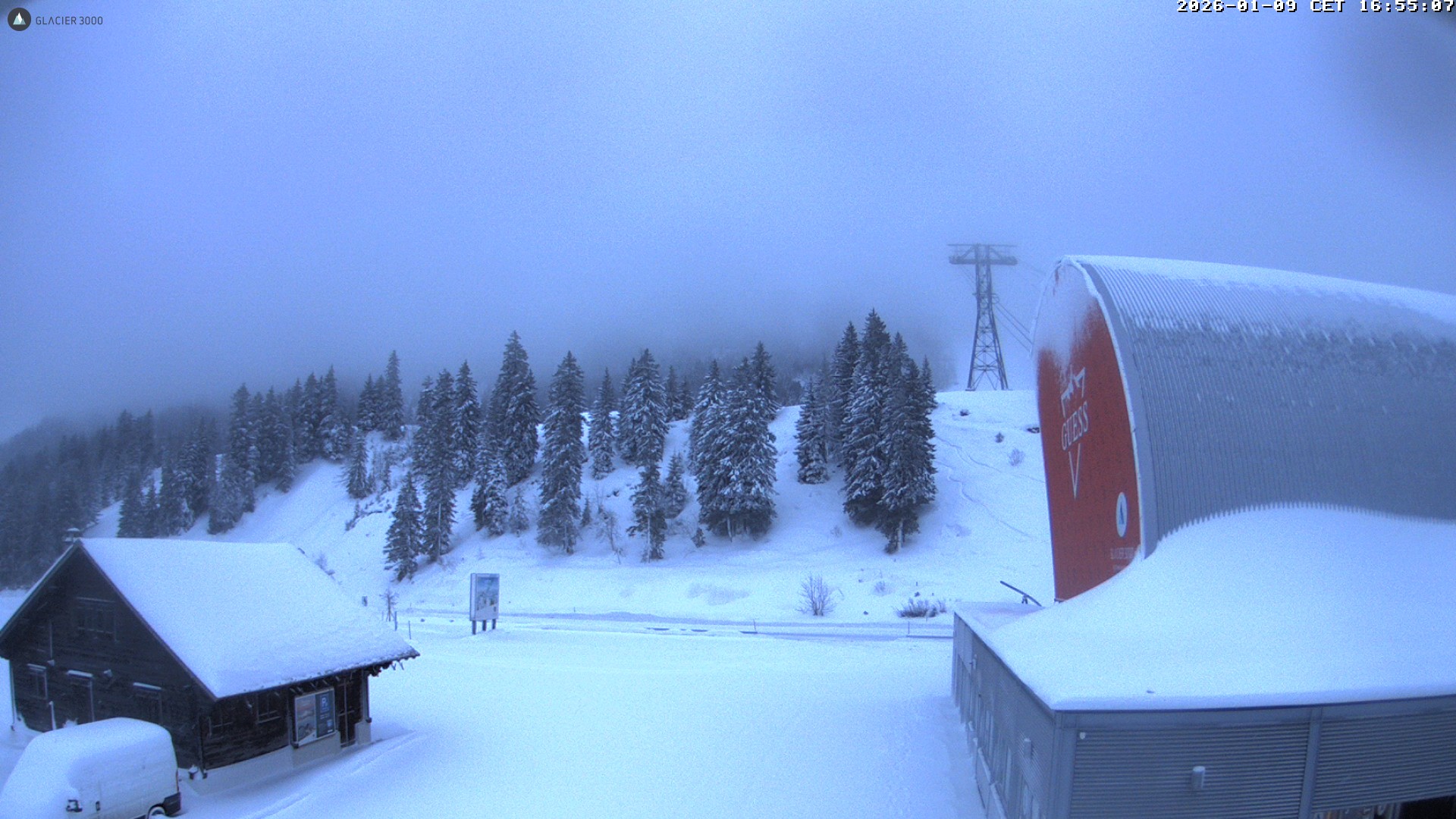 Archiv Foto Webcam Glacier 3000: Col du Pillon Talstation