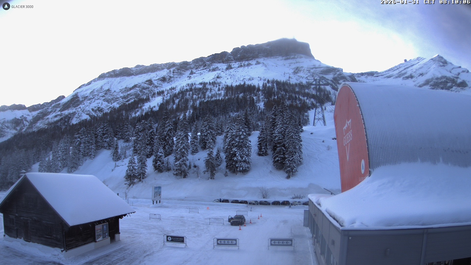 Archiv Foto Webcam Glacier 3000: Col du Pillon Talstation