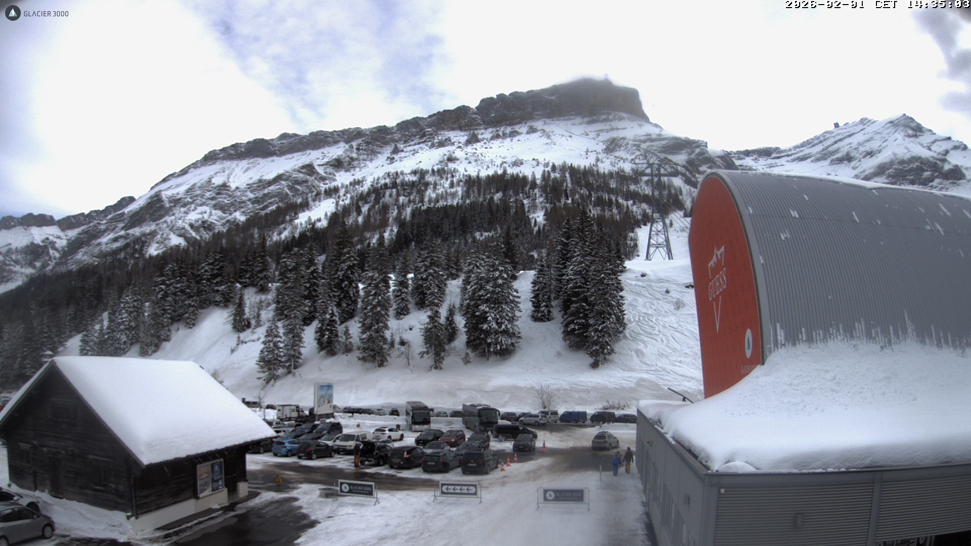 Archiv Foto Webcam Glacier 3000: Col du Pillon Talstation