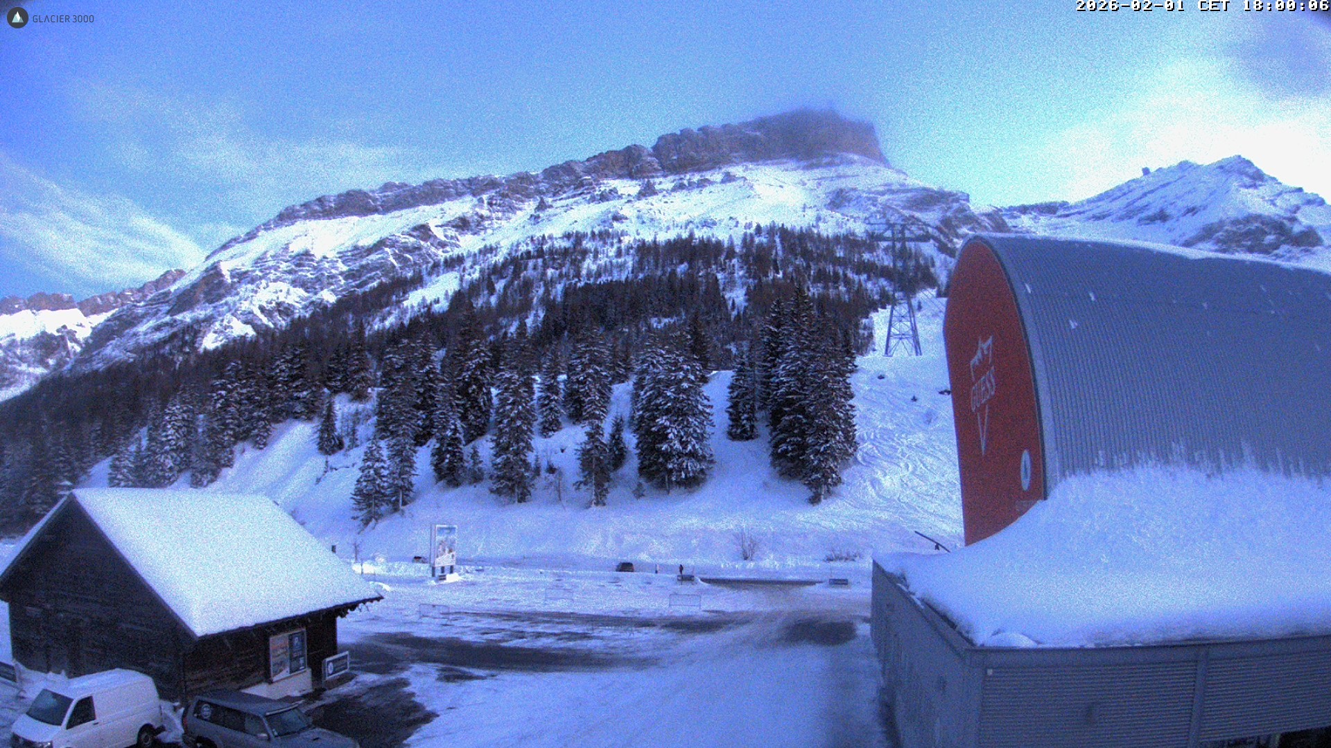 Archiv Foto Webcam Glacier 3000: Col du Pillon Talstation