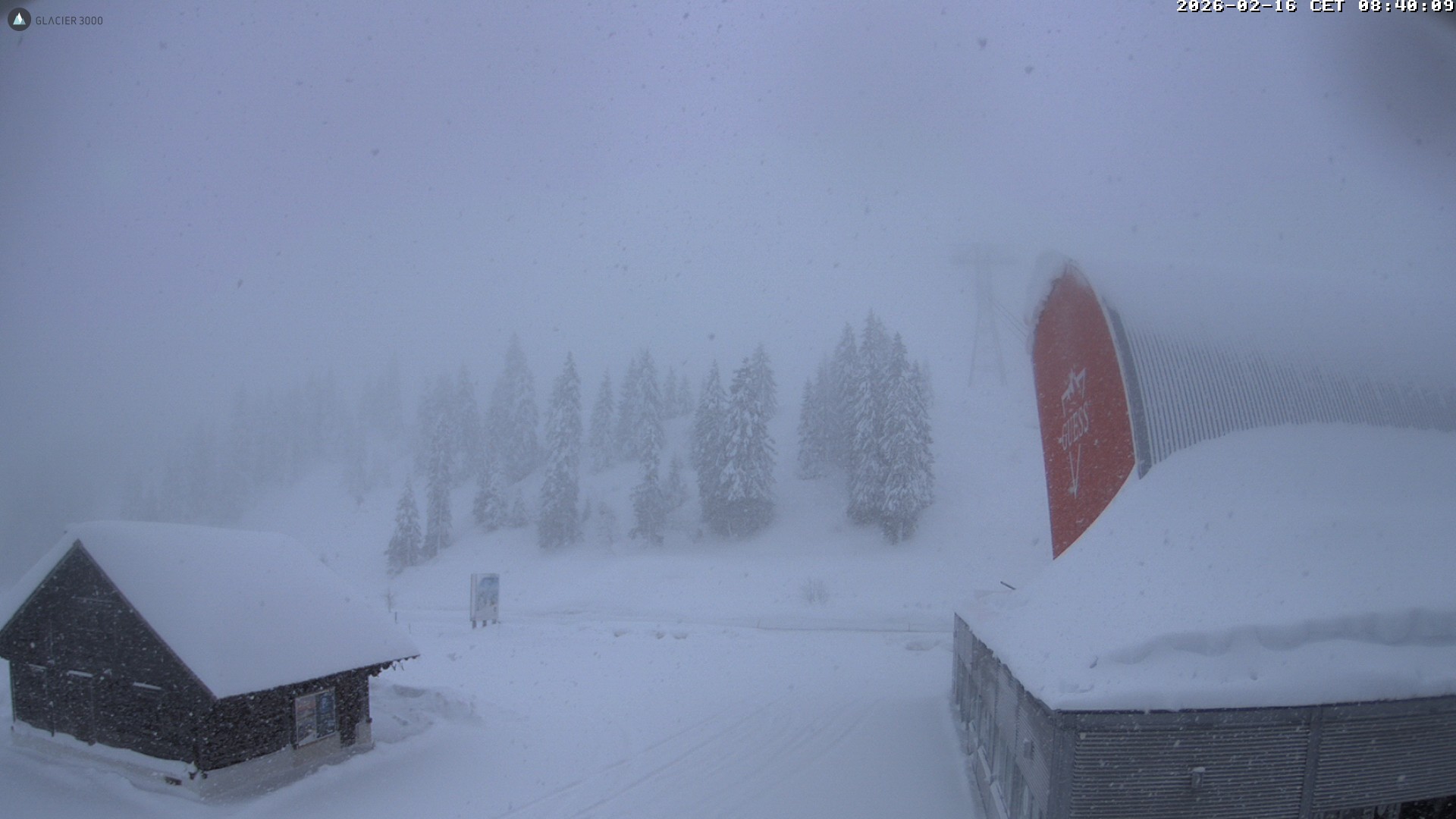 Archiv Foto Webcam Glacier 3000: Col du Pillon Talstation