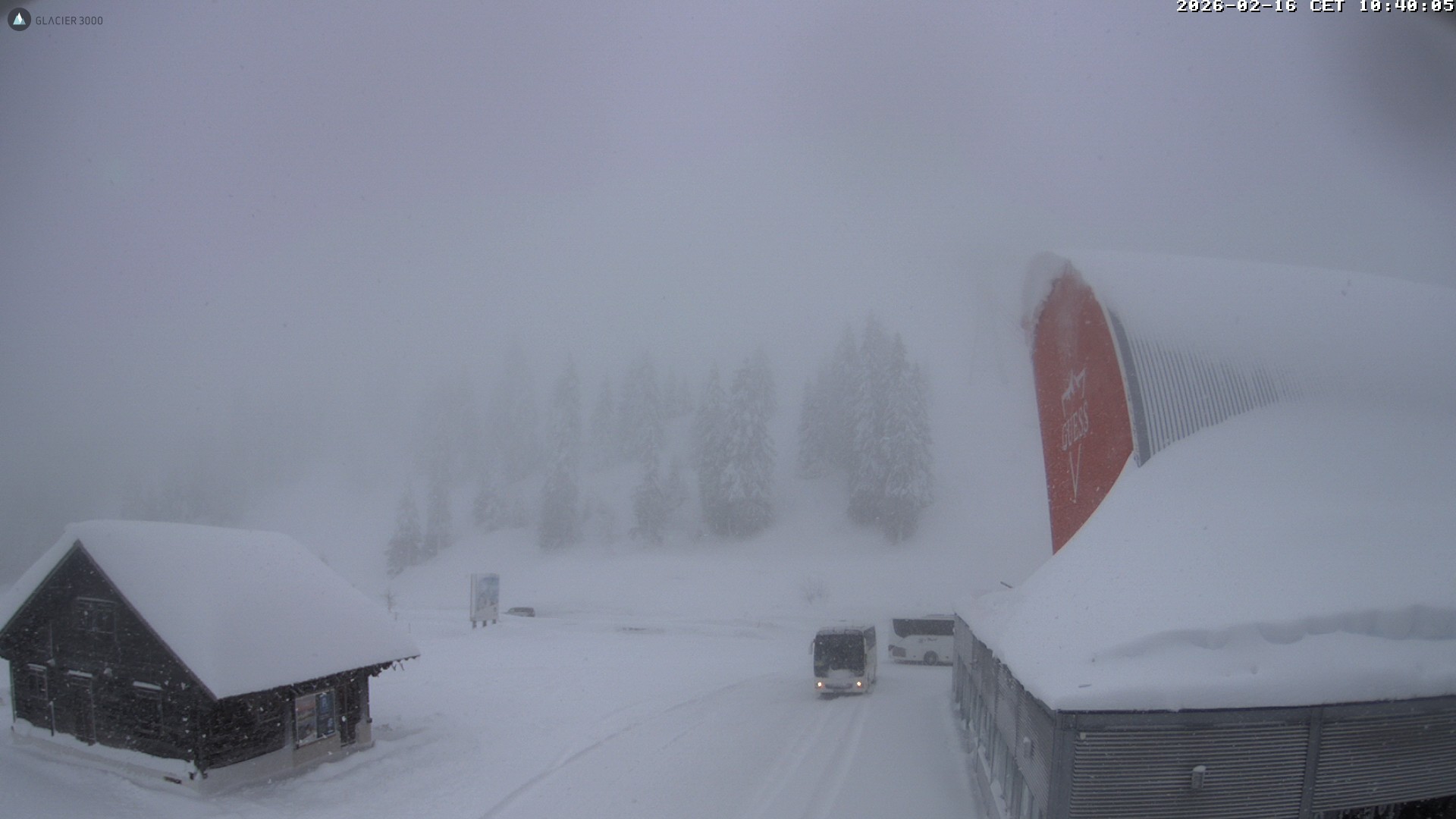 Archiv Foto Webcam Glacier 3000: Col du Pillon Talstation