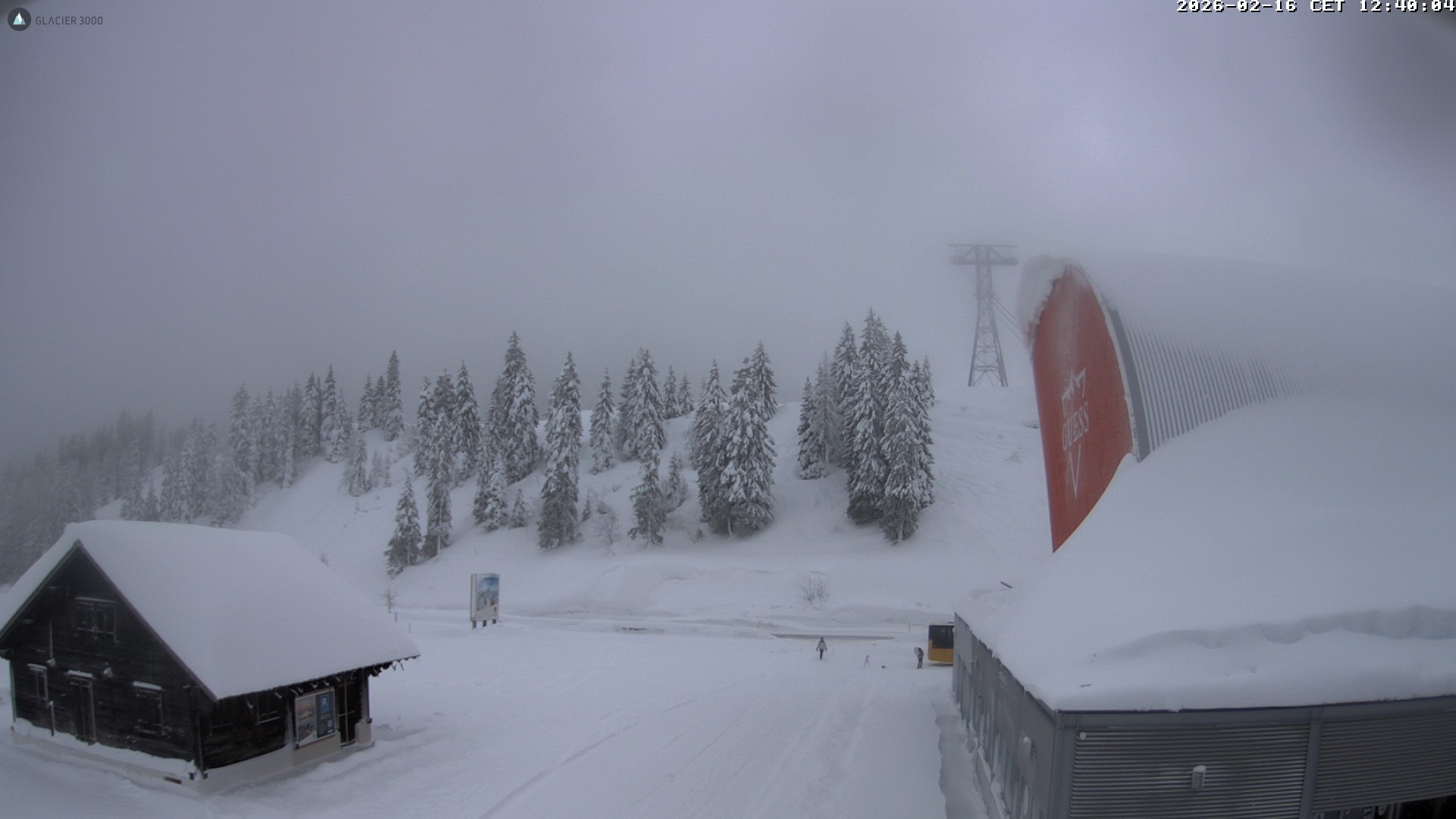 Archiv Foto Webcam Glacier 3000: Col du Pillon Talstation