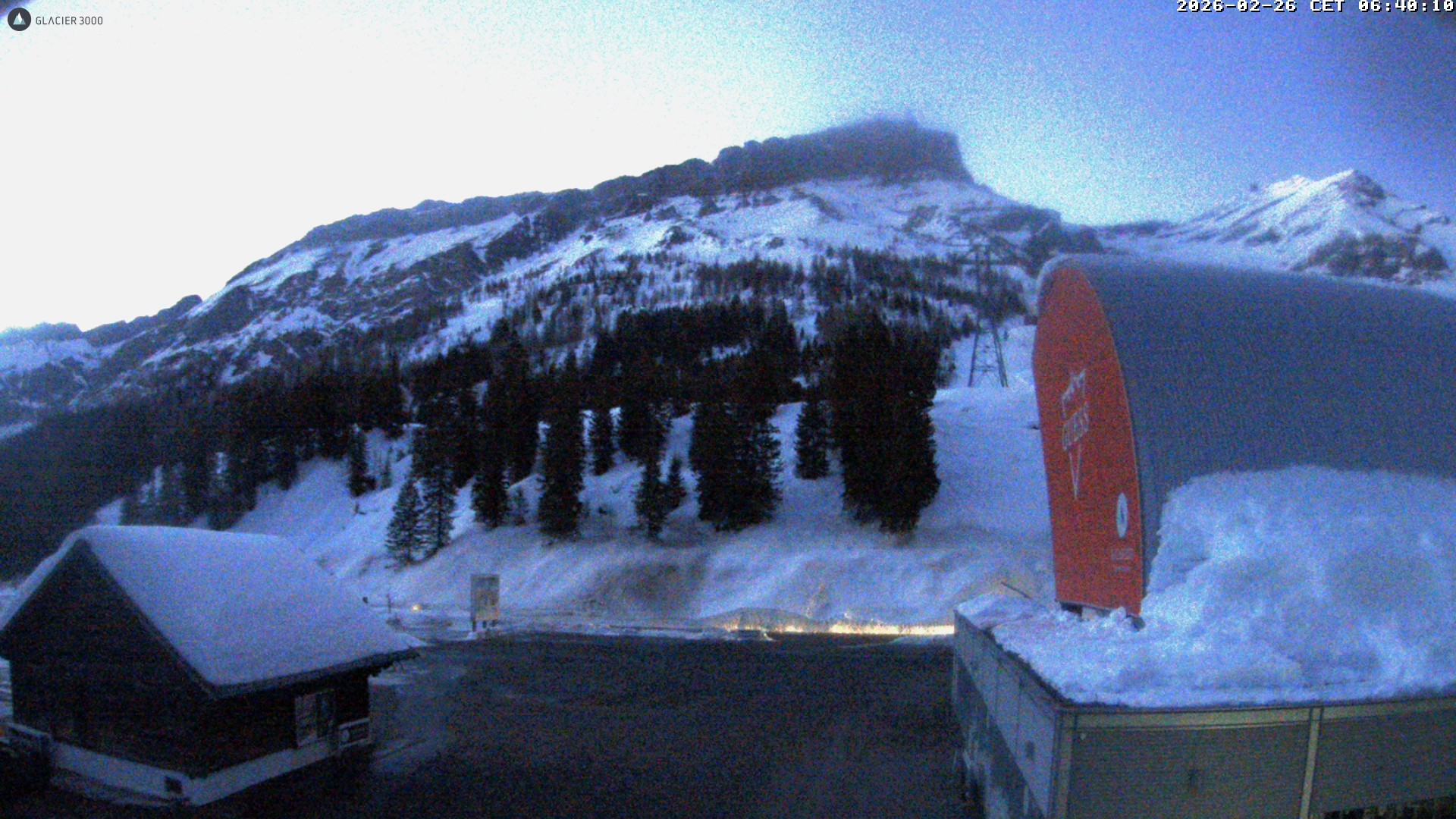 Archiv Foto Webcam Glacier 3000: Col du Pillon Talstation