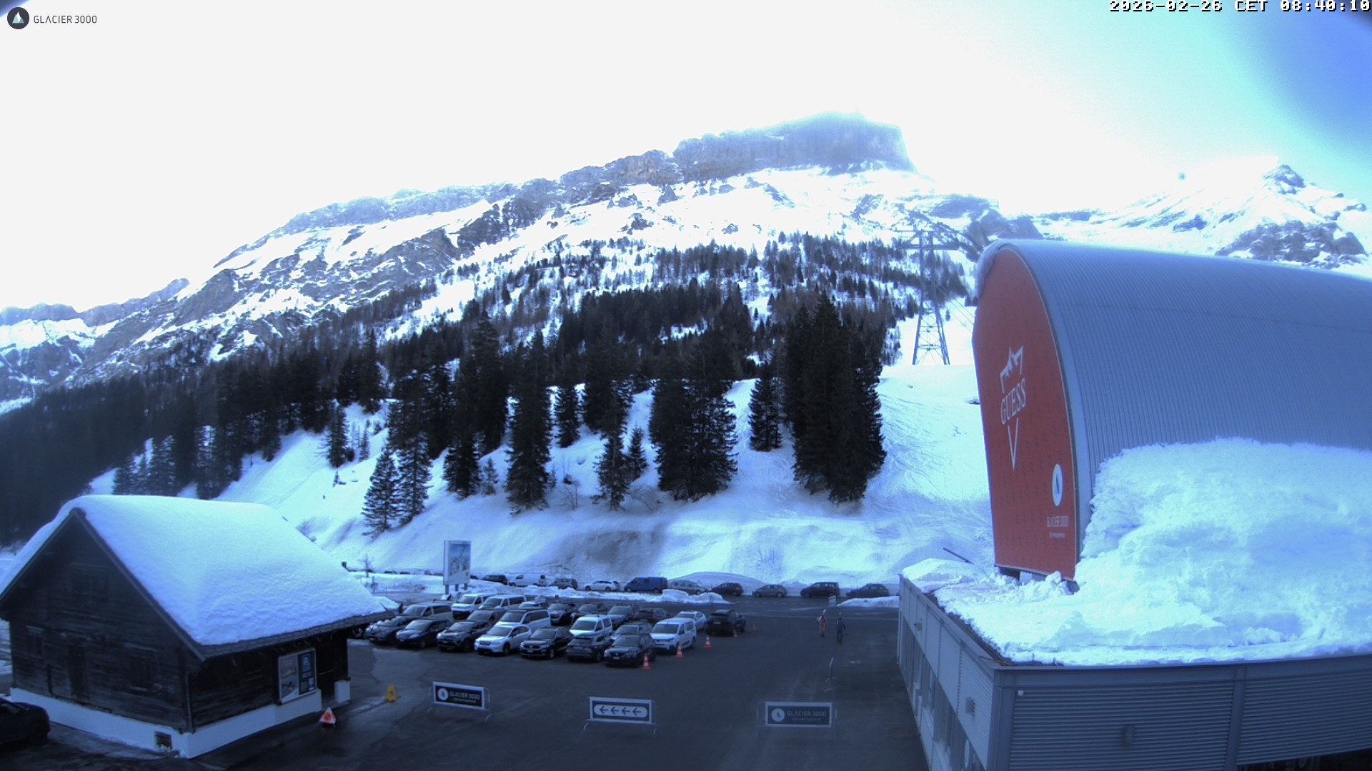 Archiv Foto Webcam Glacier 3000: Col du Pillon Talstation