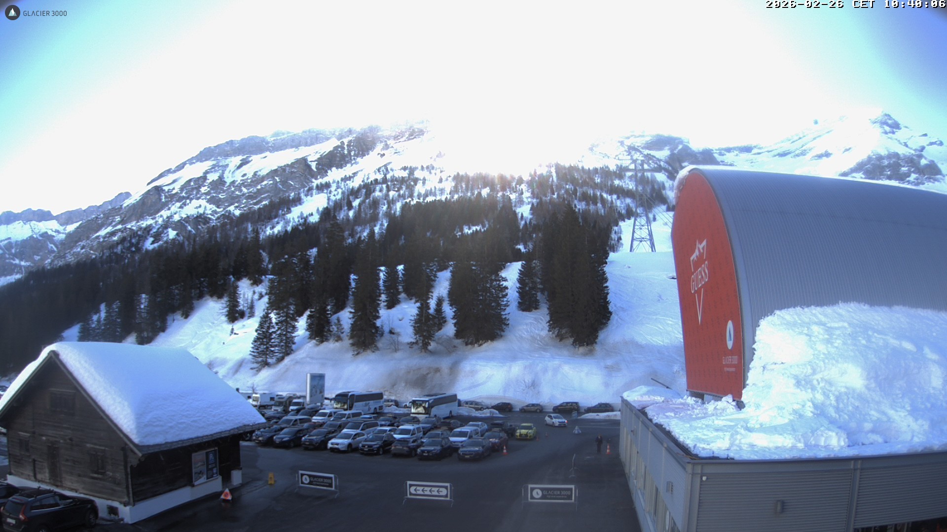 Archiv Foto Webcam Glacier 3000: Col du Pillon Talstation