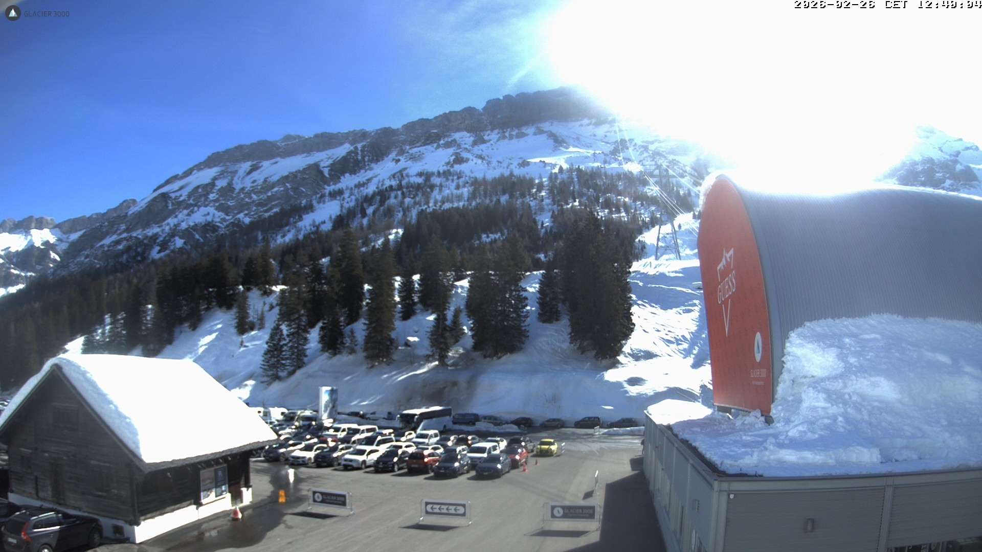 Archiv Foto Webcam Glacier 3000: Col du Pillon Talstation