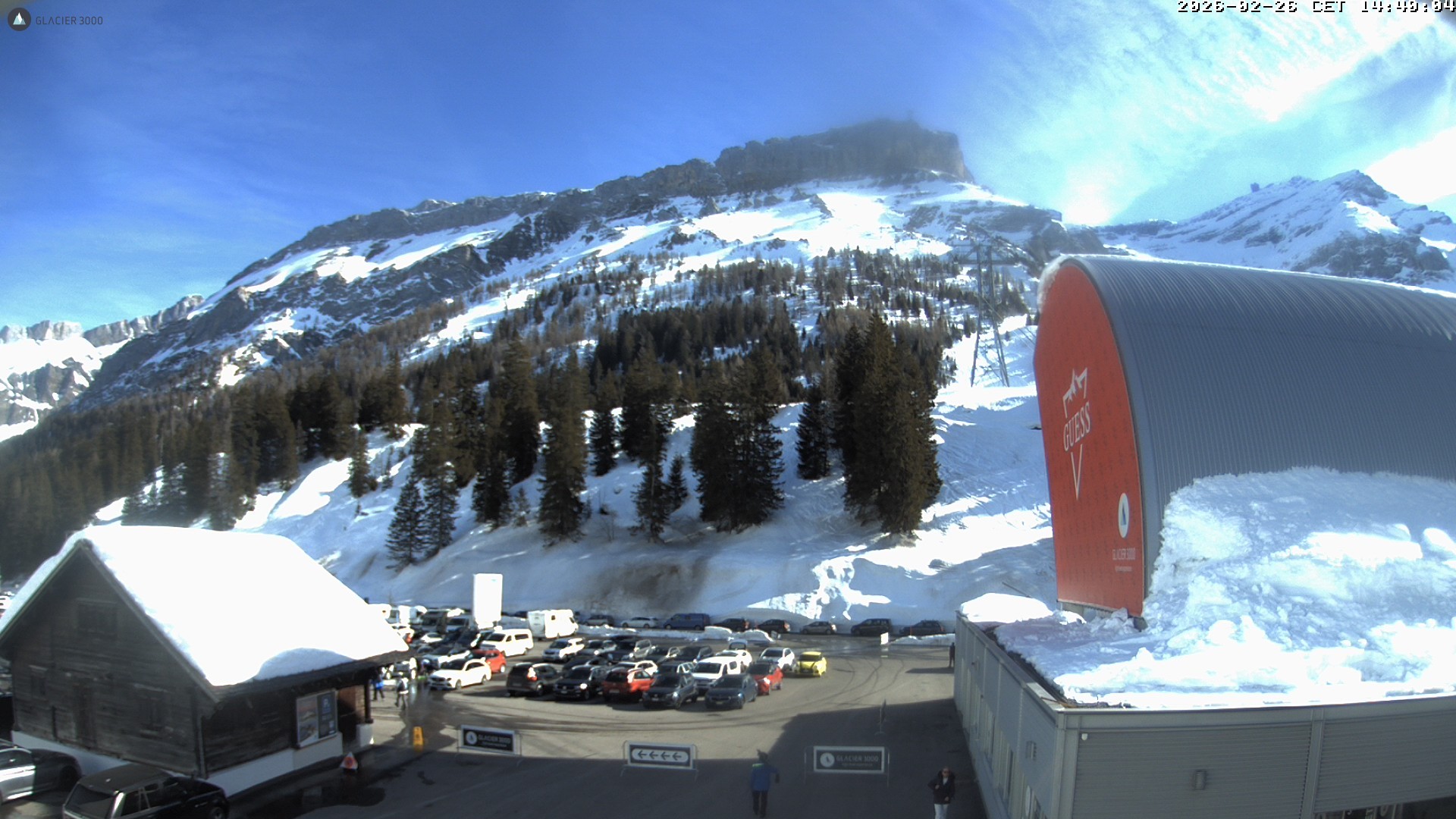 Archiv Foto Webcam Glacier 3000: Col du Pillon Talstation