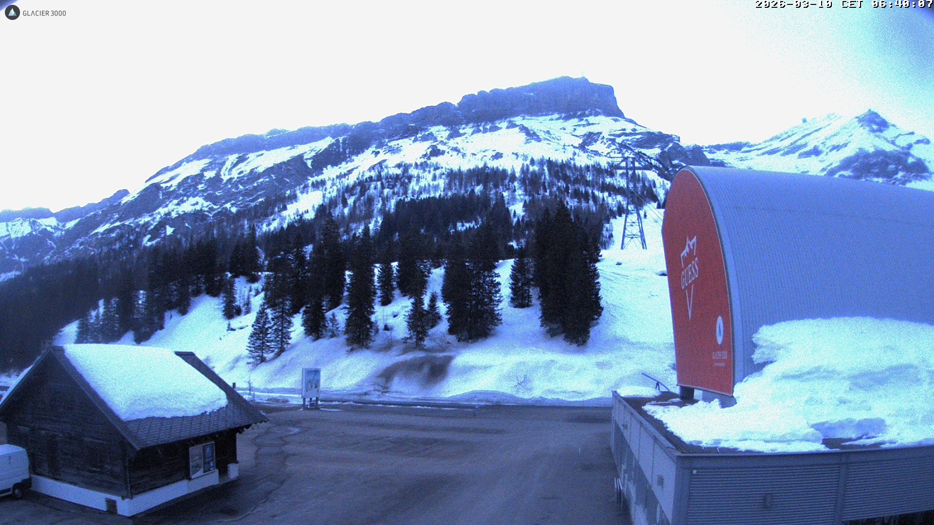 Archiv Foto Webcam Glacier 3000: Col du Pillon Talstation