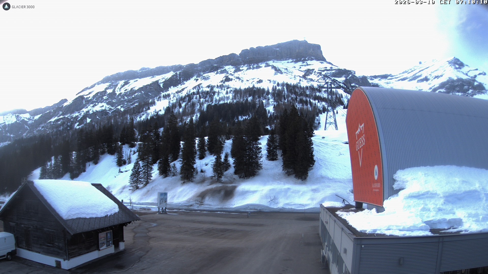 Archiv Foto Webcam Glacier 3000: Col du Pillon Talstation