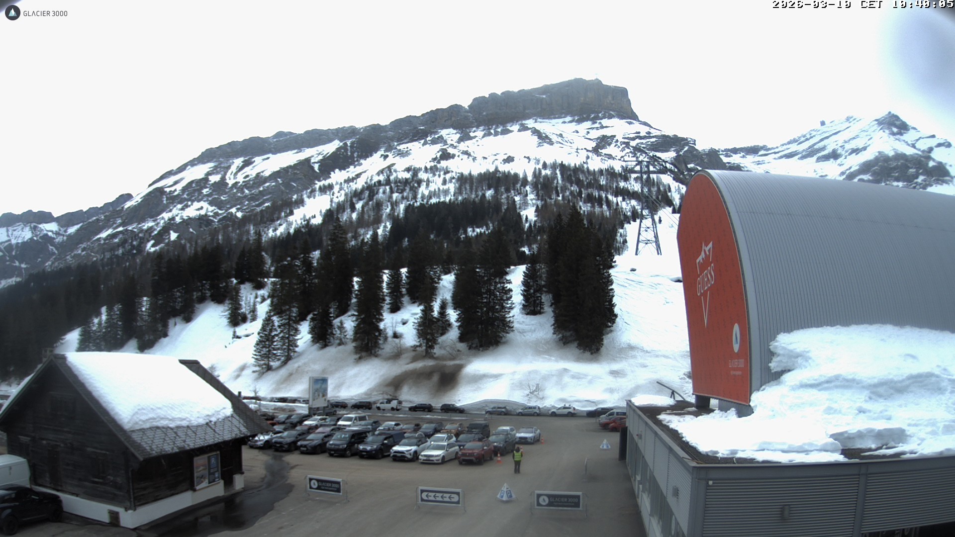 Archiv Foto Webcam Glacier 3000: Col du Pillon Talstation