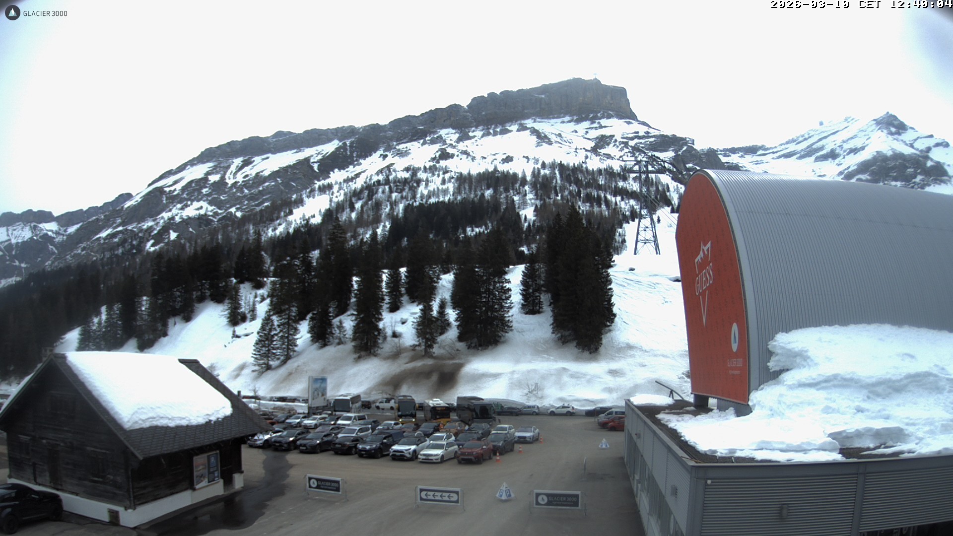 Archiv Foto Webcam Glacier 3000: Col du Pillon Talstation