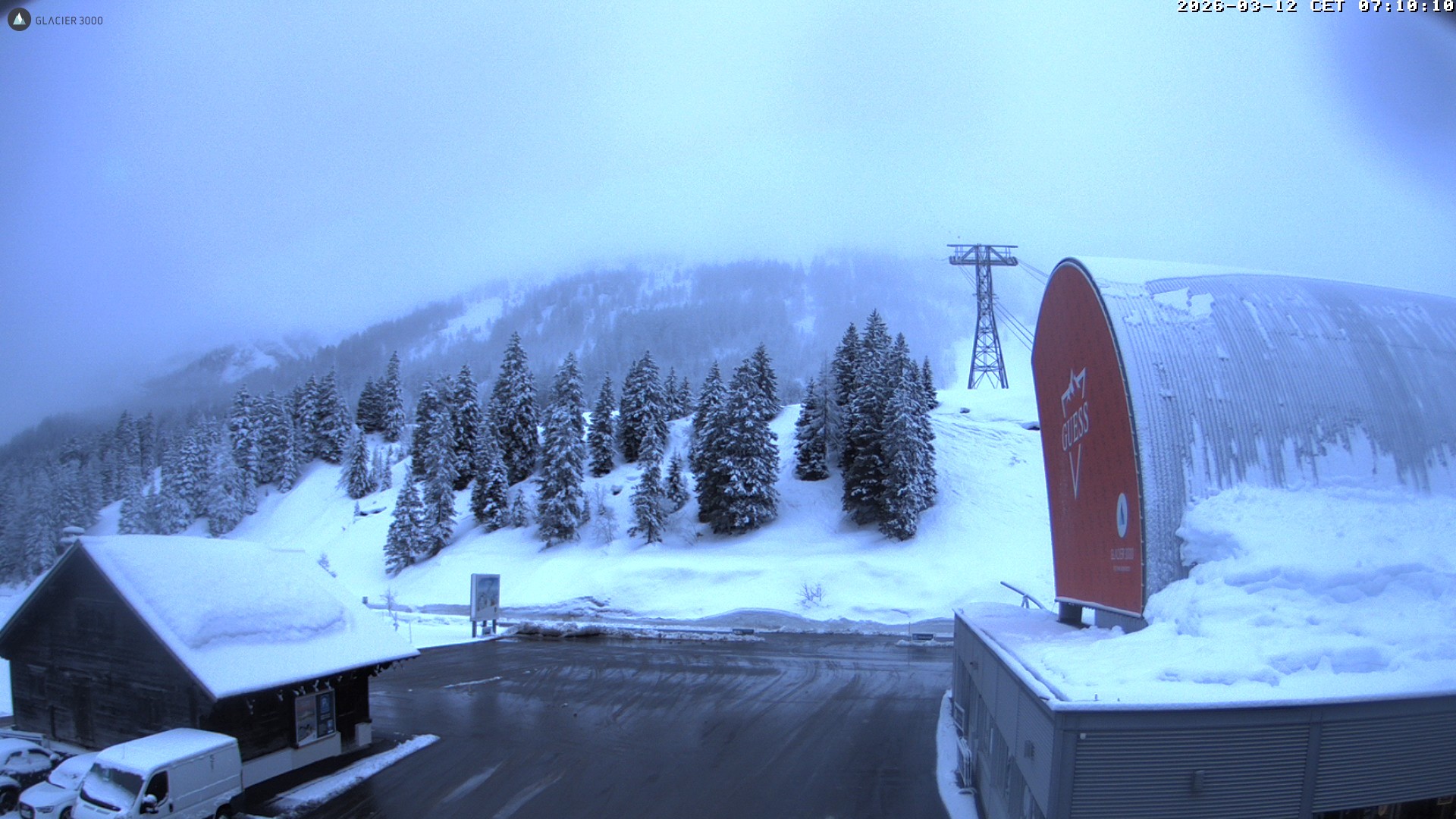 Archiv Foto Webcam Glacier 3000: Col du Pillon Talstation