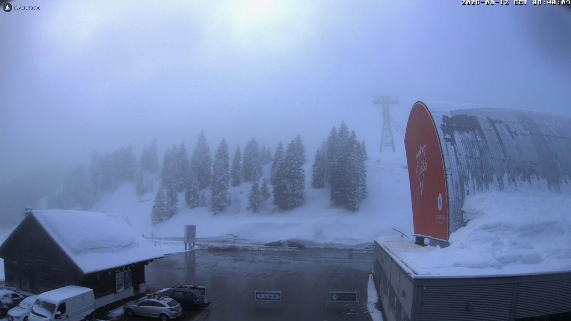 Archiv Foto Webcam Glacier 3000: Col du Pillon Talstation