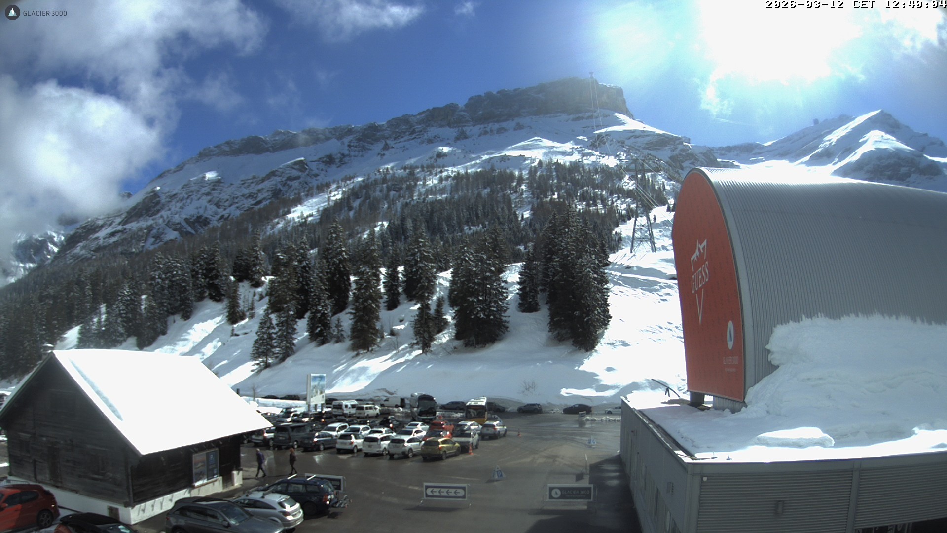 Archiv Foto Webcam Glacier 3000: Col du Pillon Talstation