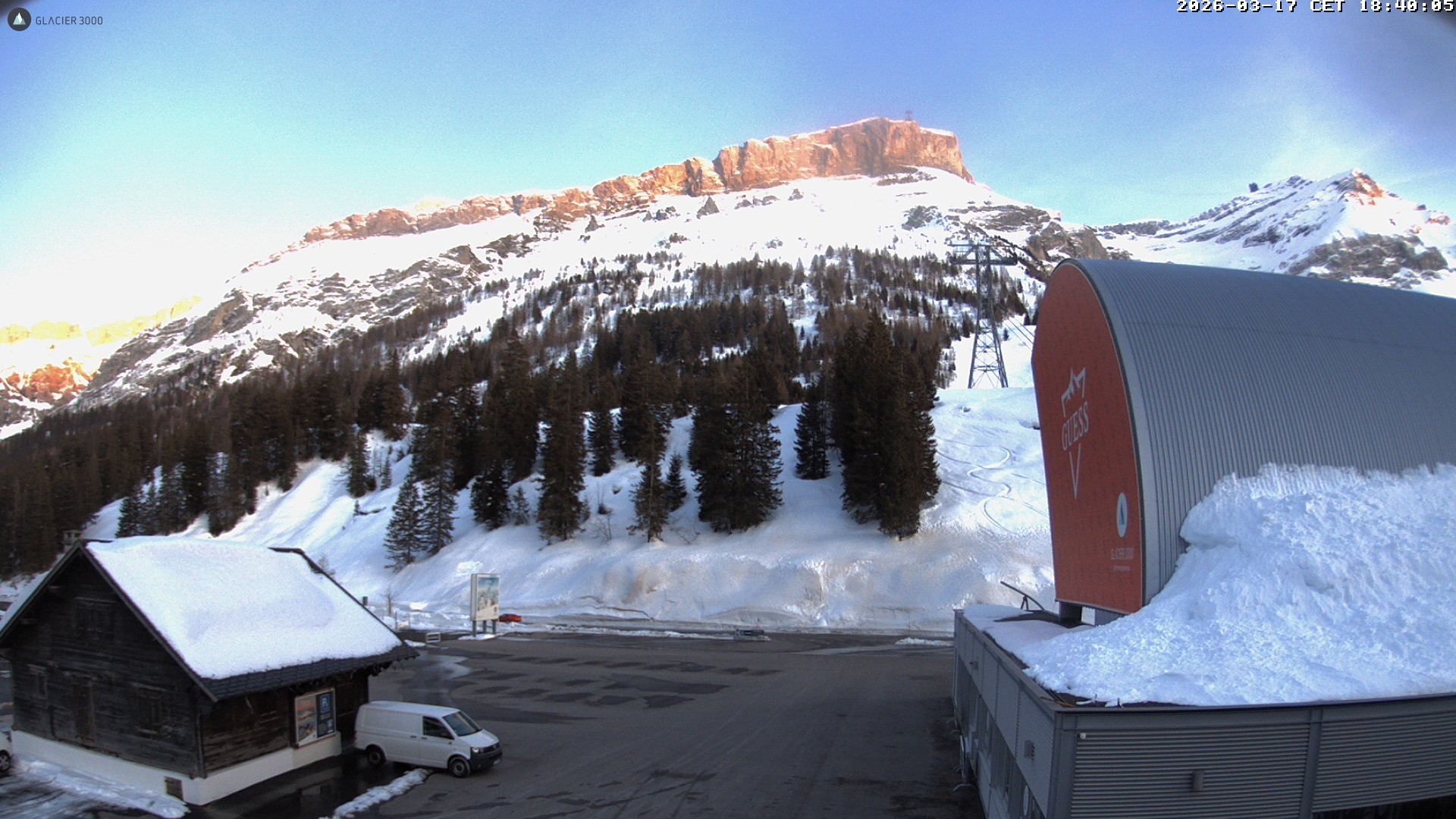 Archiv Foto Webcam Glacier 3000: Col du Pillon Talstation