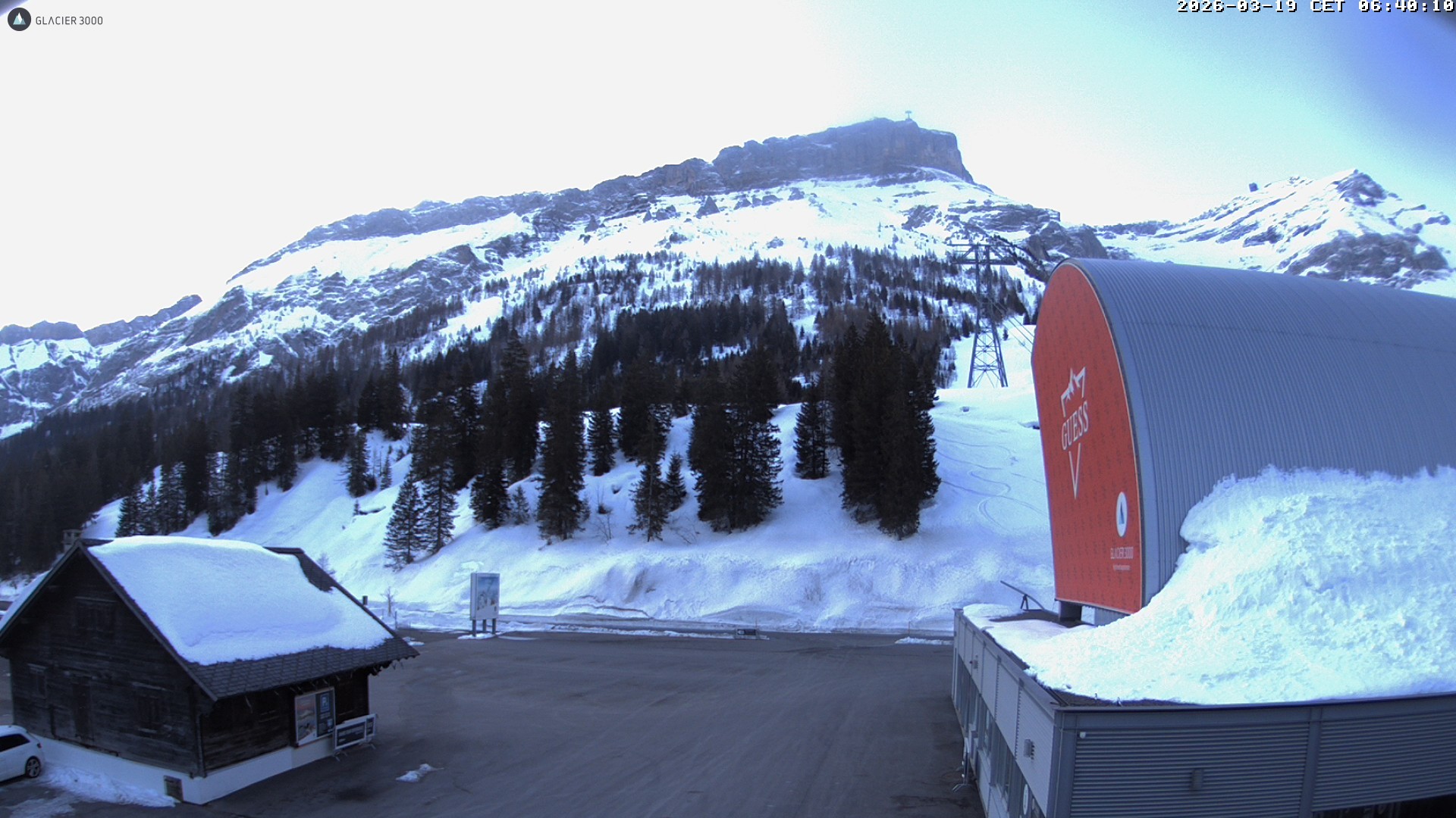 Archiv Foto Webcam Glacier 3000: Col du Pillon Talstation