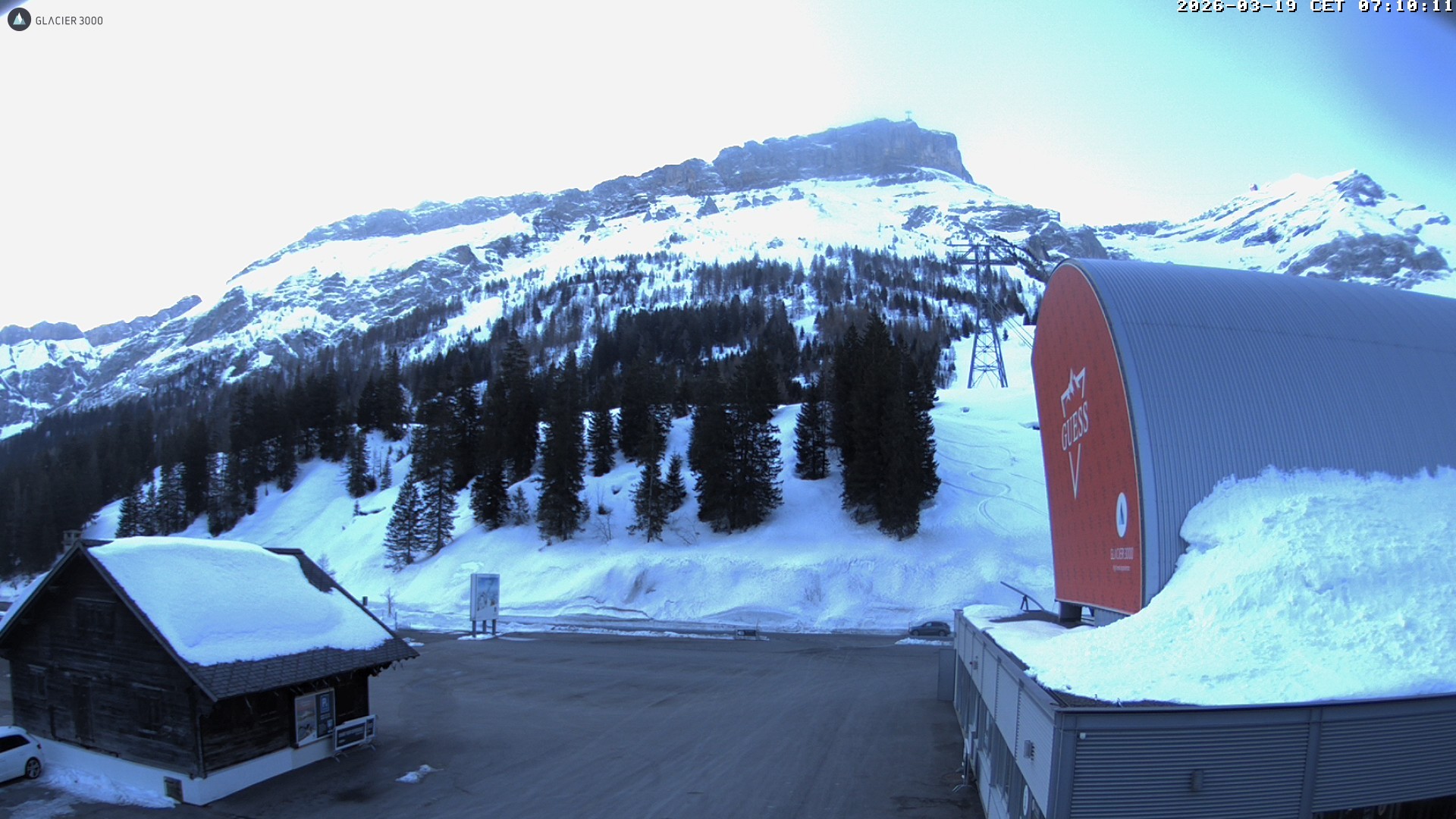 Archiv Foto Webcam Glacier 3000: Col du Pillon Talstation