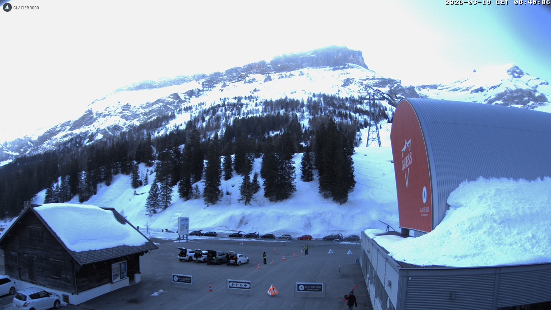 Archiv Foto Webcam Glacier 3000: Col du Pillon Talstation