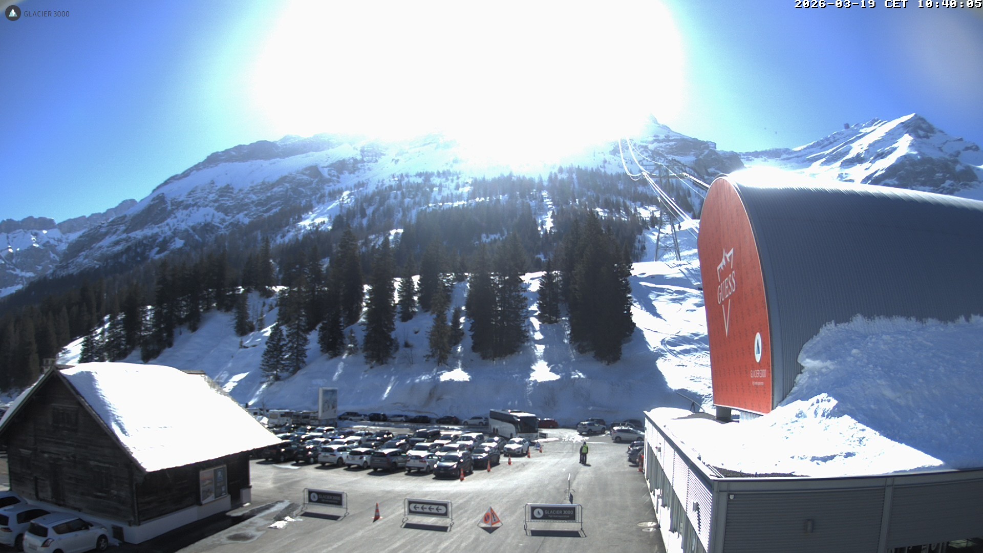 Archiv Foto Webcam Glacier 3000: Col du Pillon Talstation