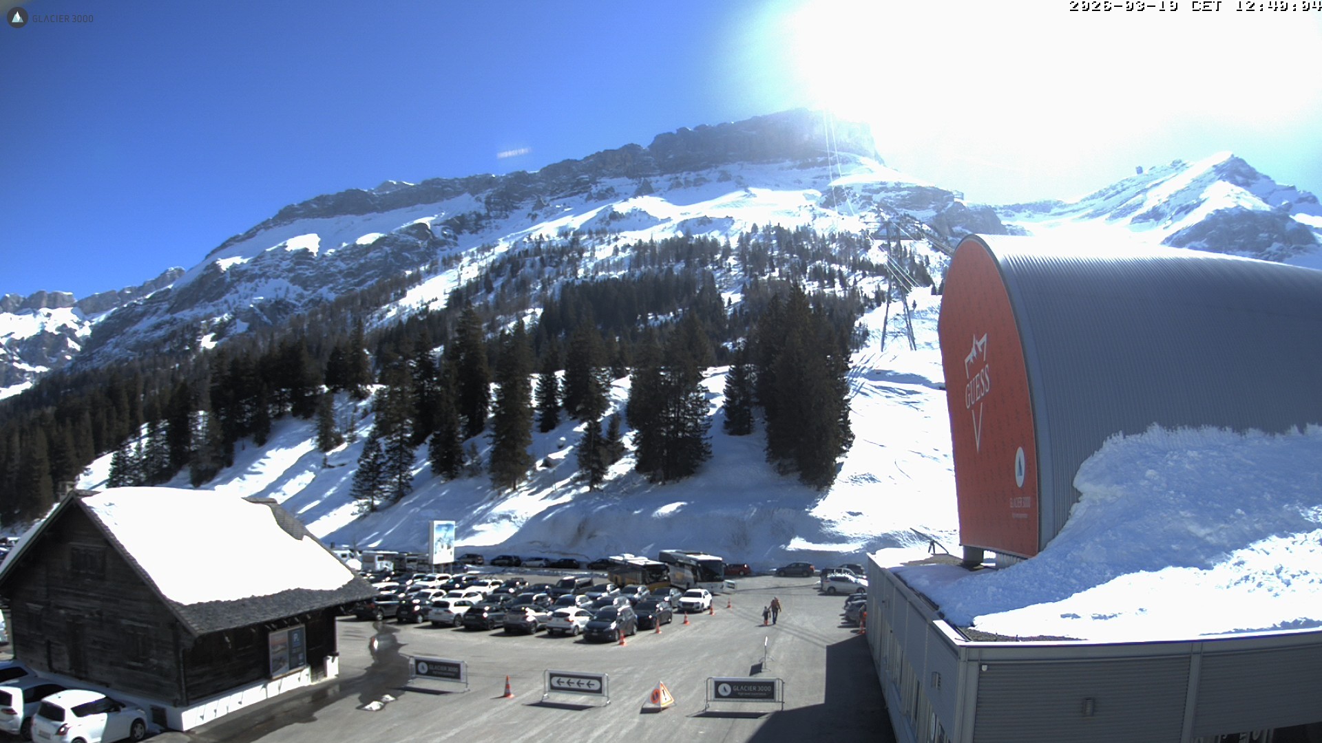 Archiv Foto Webcam Glacier 3000: Col du Pillon Talstation