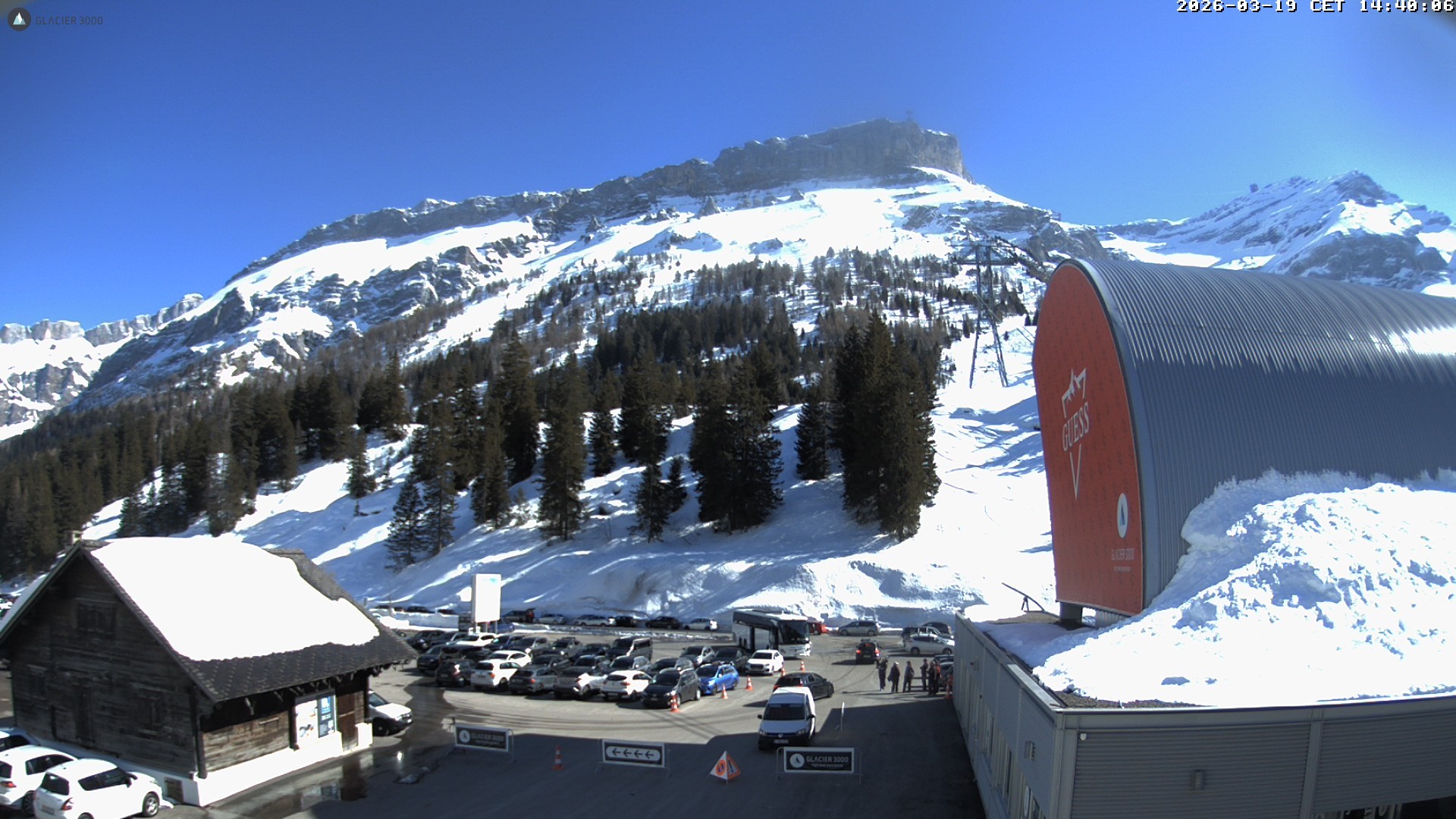 Archiv Foto Webcam Glacier 3000: Col du Pillon Talstation