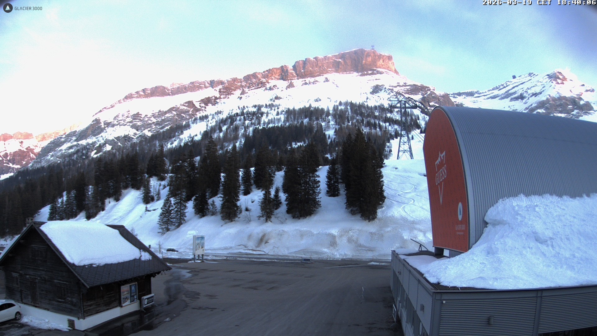 Archiv Foto Webcam Glacier 3000: Col du Pillon Talstation