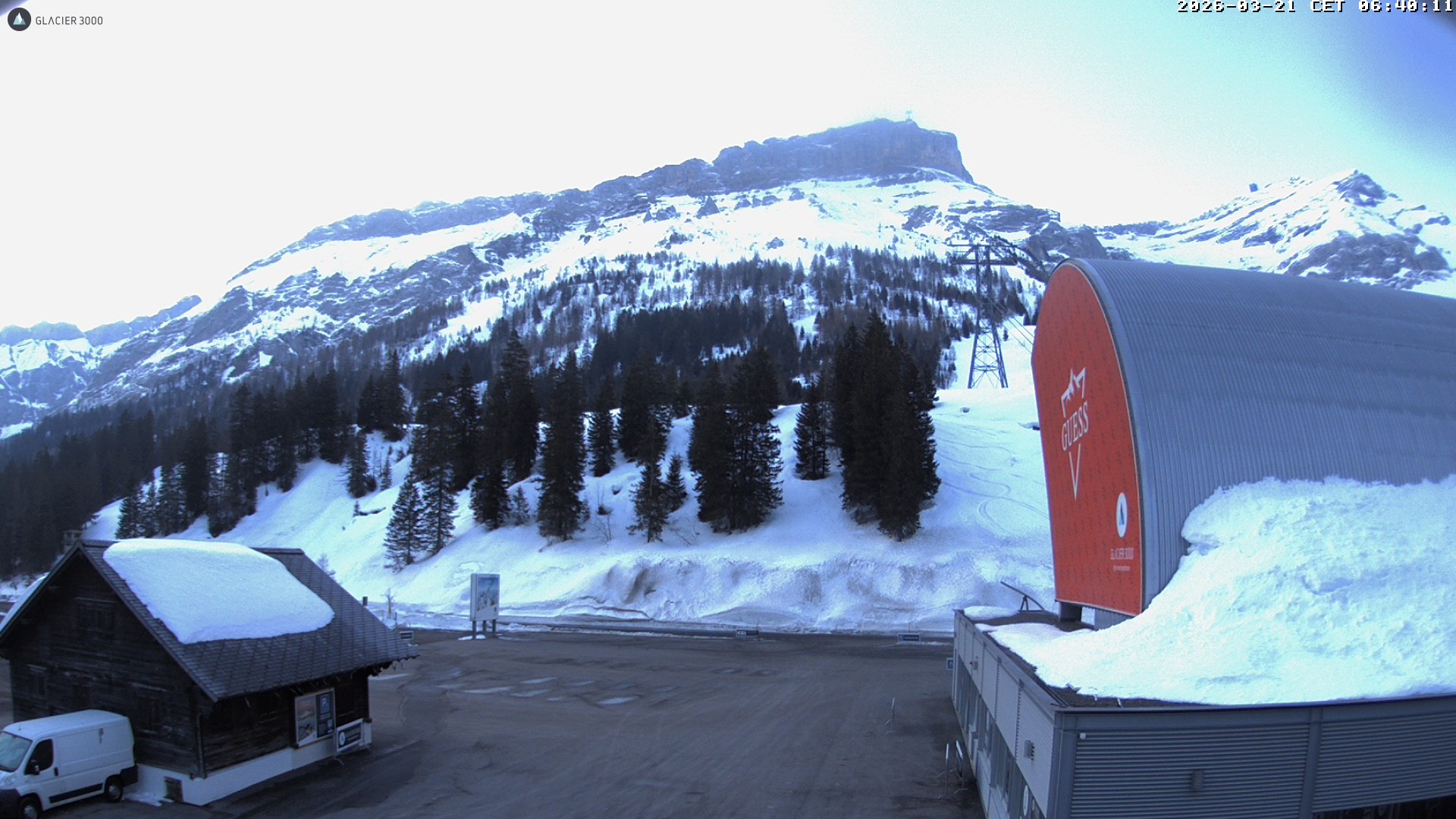 Archiv Foto Webcam Glacier 3000: Col du Pillon Talstation